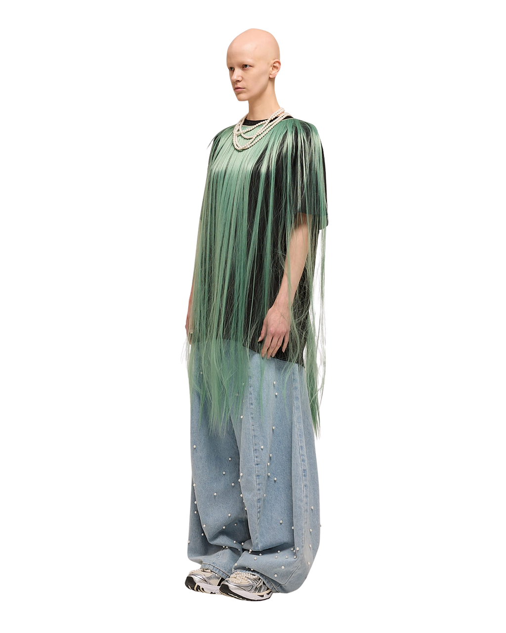Kimhe Kim - Pearl Embellished Balloon Jeans (Sky Blue) product image 9 | TRAB K-Fashion Australia