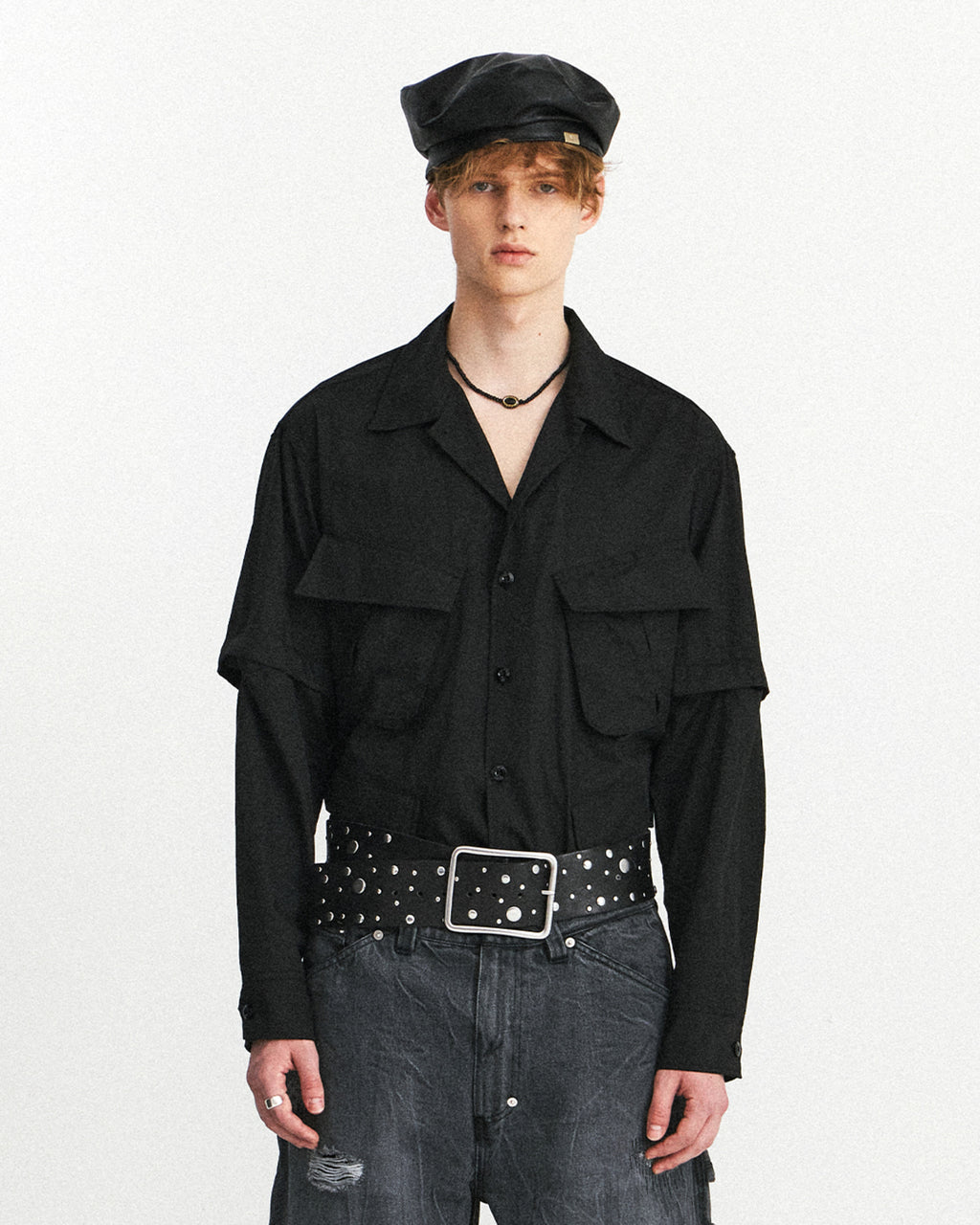 Eastlogue - Jungle Combat Shirts (Crease Black) product image 2 | TRAB K-Fashion Australia