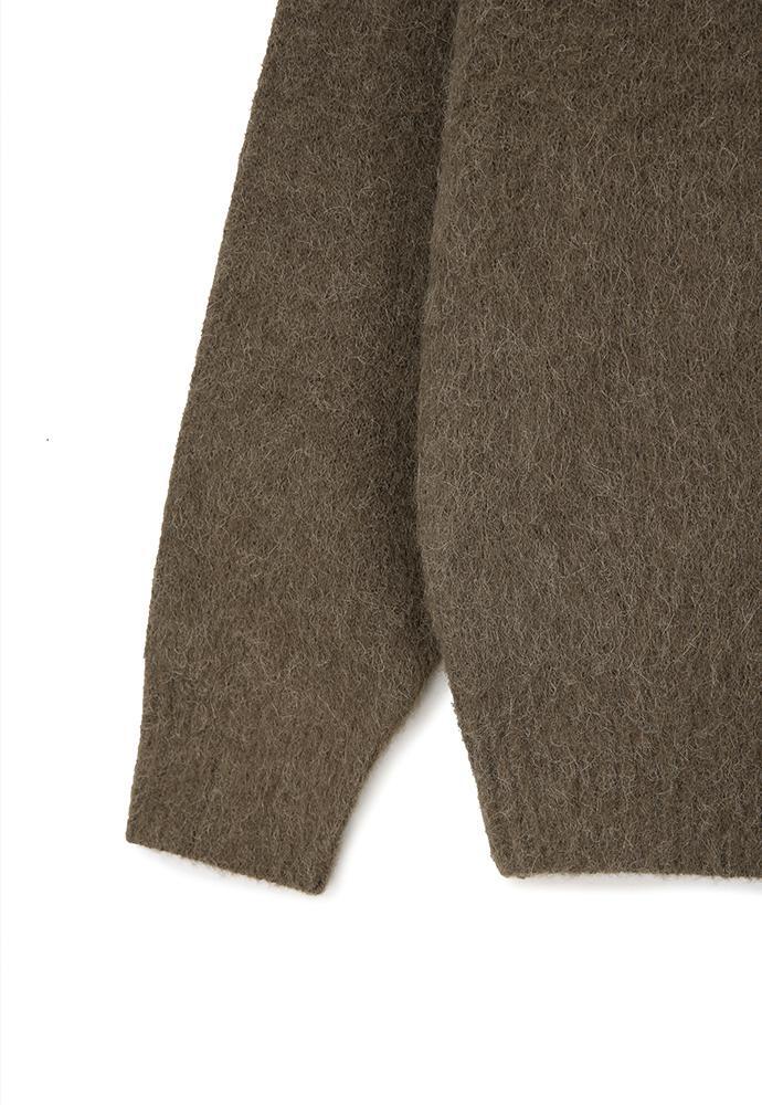 Art if acts - Mohair Round Neck Cardigan (Espresso) product image 10 | TRAB K-Fashion Australia