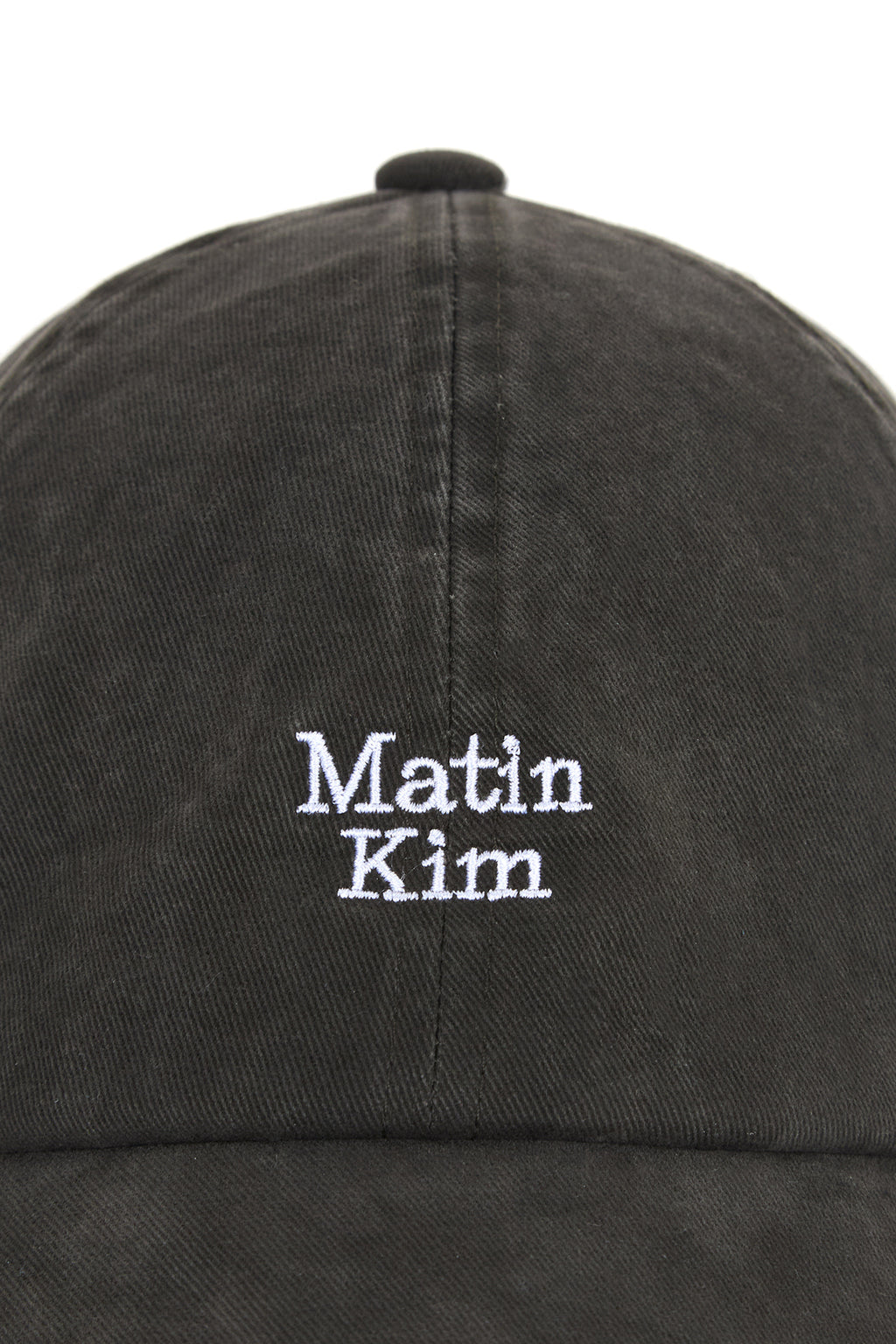 Matin Kim - Matin Mini Logo Ball Cap (Charcoal) product image 5 | TRAB K-Fashion Australia