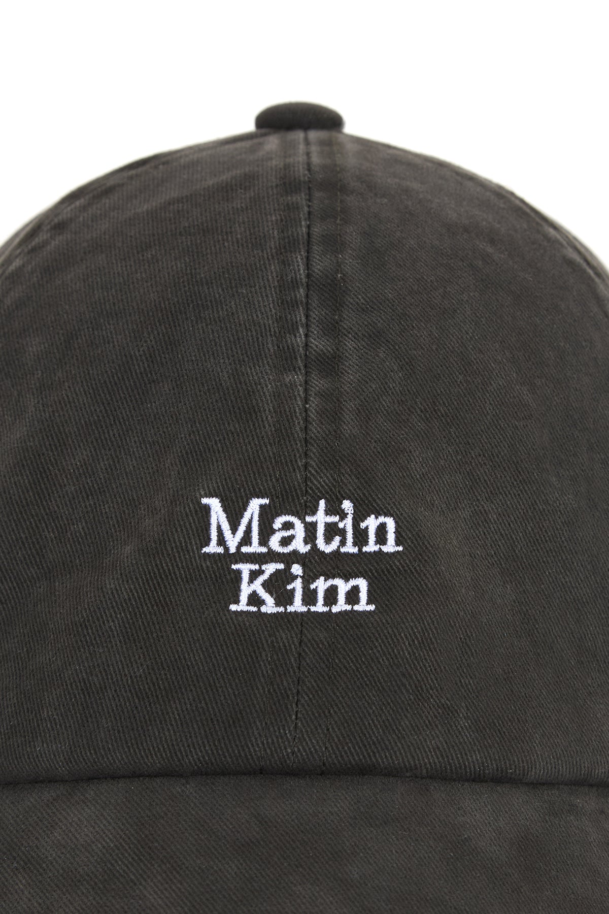Matin Kim - Matin Mini Logo Ball Cap (Charcoal) product image 5 | TRAB K-Fashion Australia