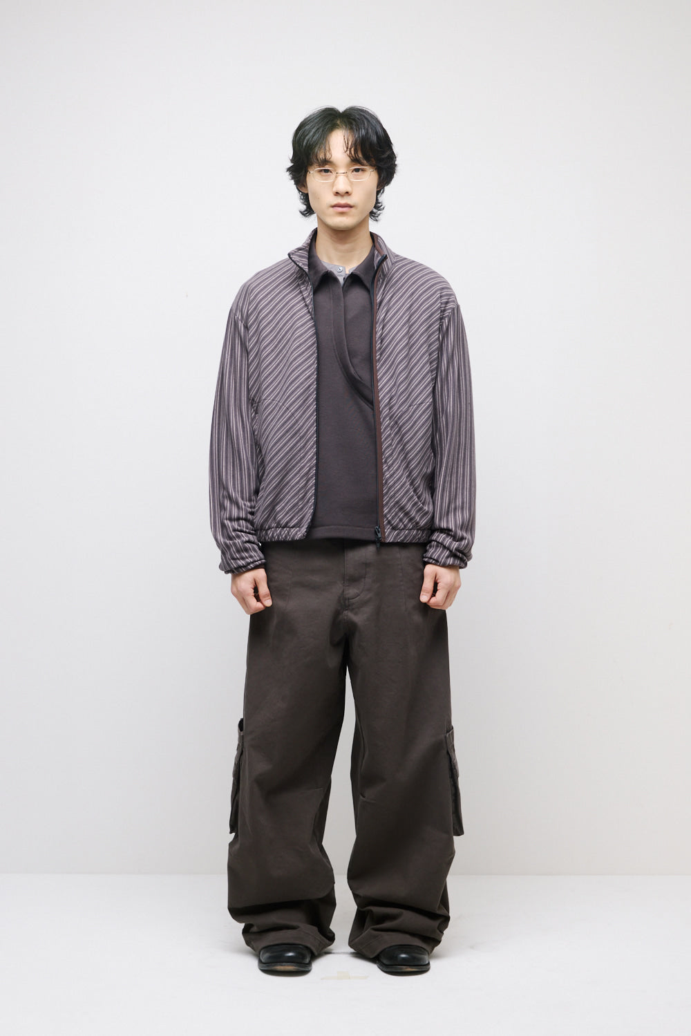 Hatchingroom - Slash Cardigan Brown (Charcoal) product image 5 | TRAB K-Fashion Australia