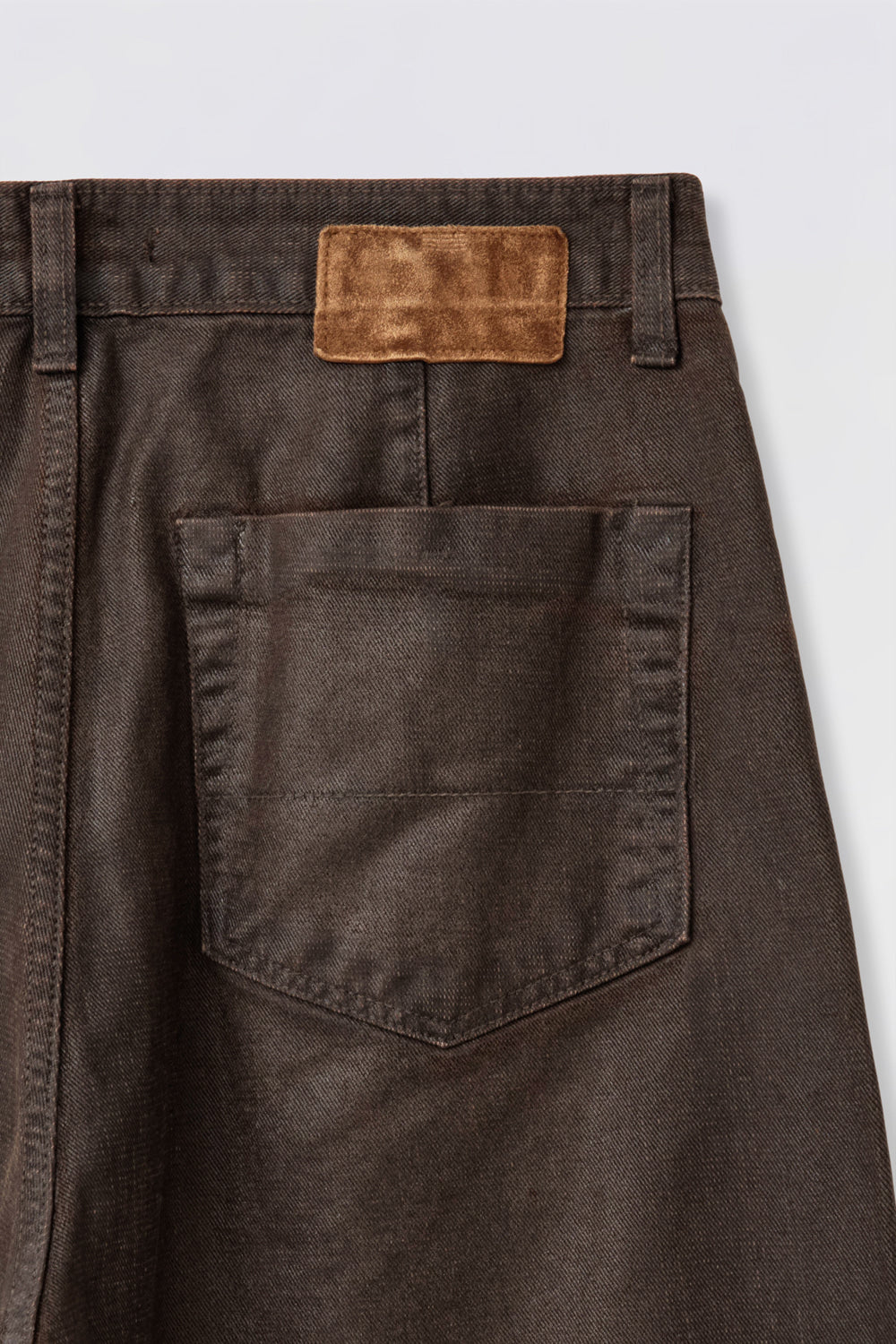 Hatchingroom - VTG Waxed Jeans (Dark Brown) product image 7 | TRAB K-Fashion Australia
