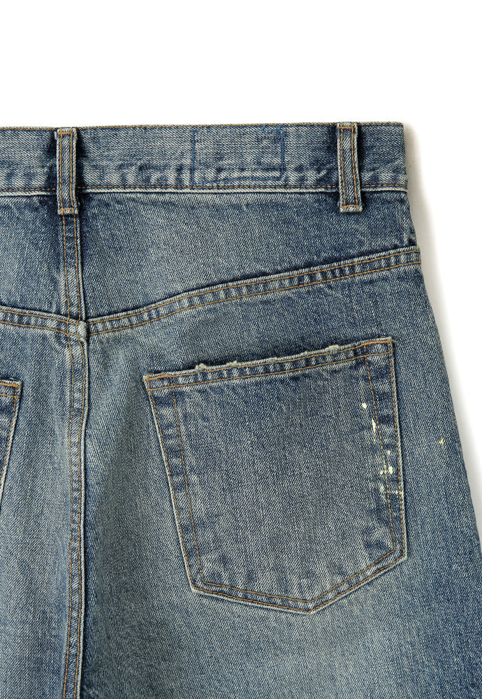Art if acts - Painted Regular 5P Denim Pants (Used Indigo) product image 14 | TRAB K-Fashion Australia
