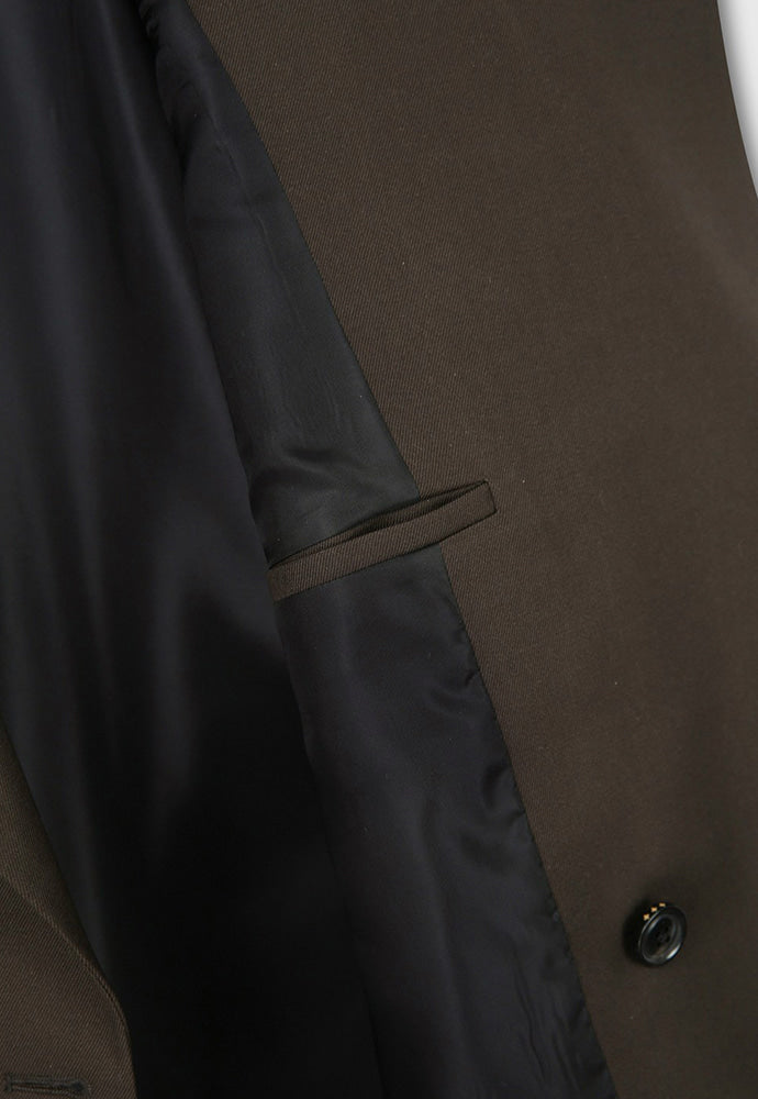 Tonywack - Wool Twill Double-Breasted Tailored Blazer (Brown) product image 14 | TRAB K-Fashion Australia
