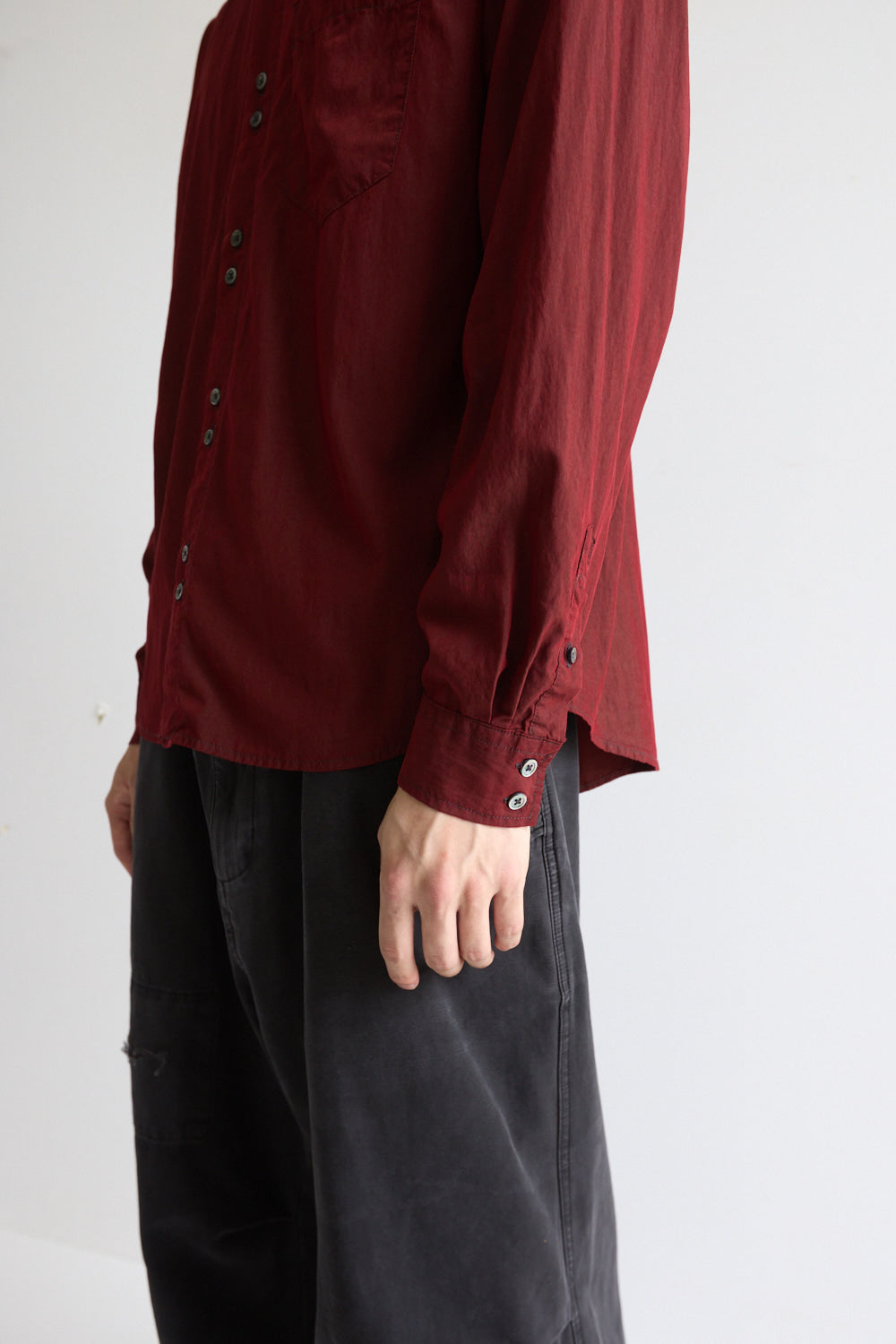 Hatchingroom - Rana Shirt Over Dyed Dark (Red) product image 9 | TRAB K-Fashion Australia