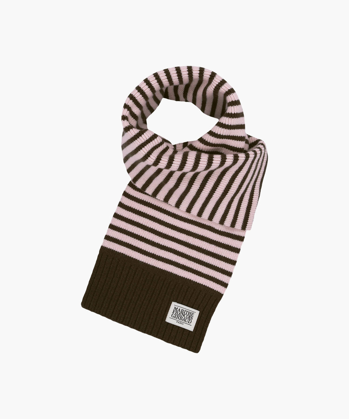 Marithe & Francois Girbaud - Classic Logo Knit Muffler (Pink) product image 1 | TRAB K-Fashion Australia