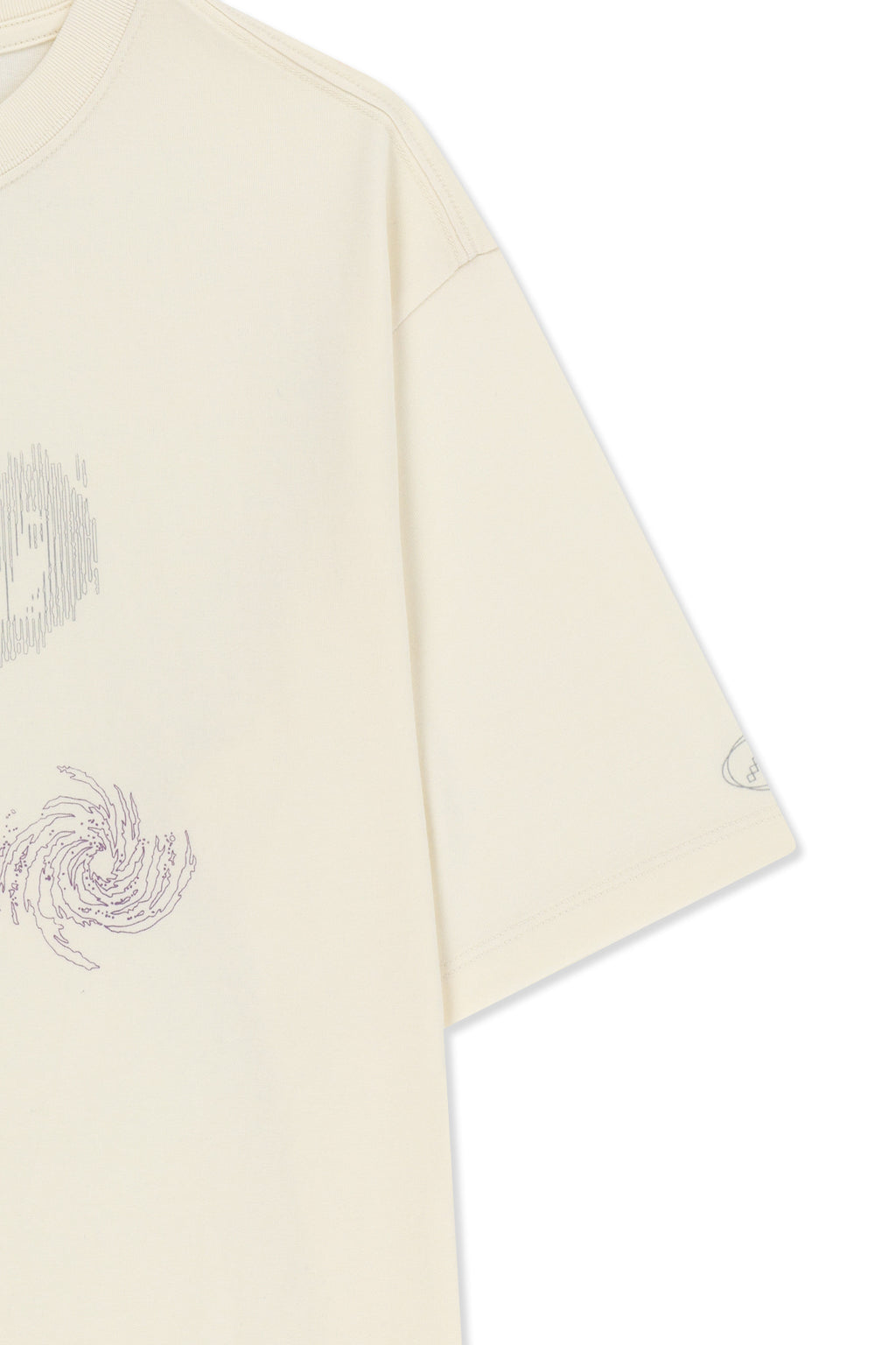 Matin Kim - Matin Pace Sprint Graffiti Top (Ivory) product image 4 | TRAB K-Fashion Australia