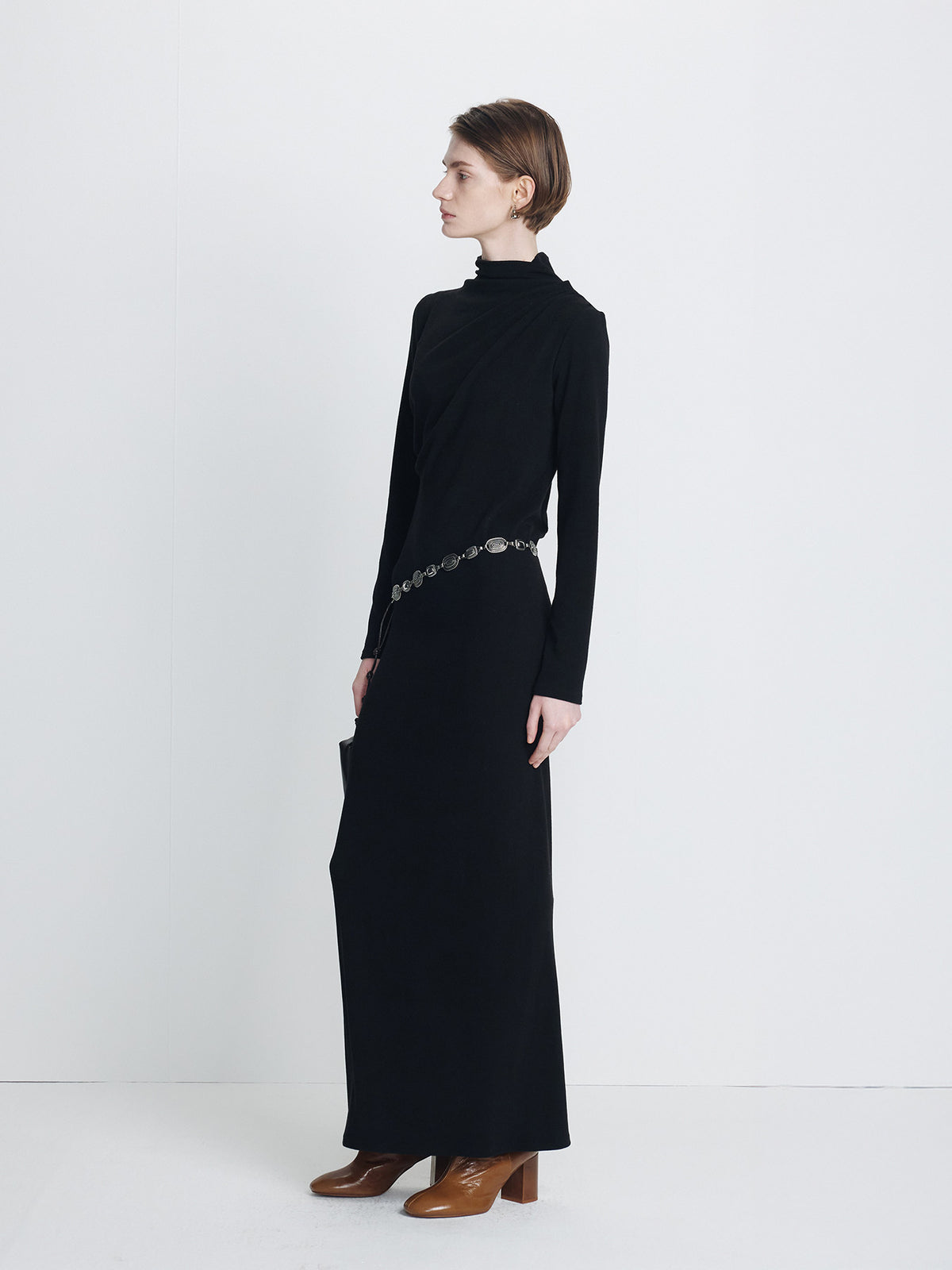 Tonywack - Draped Maxi Dress (Black) product image 1 | TRAB K-Fashion Australia
