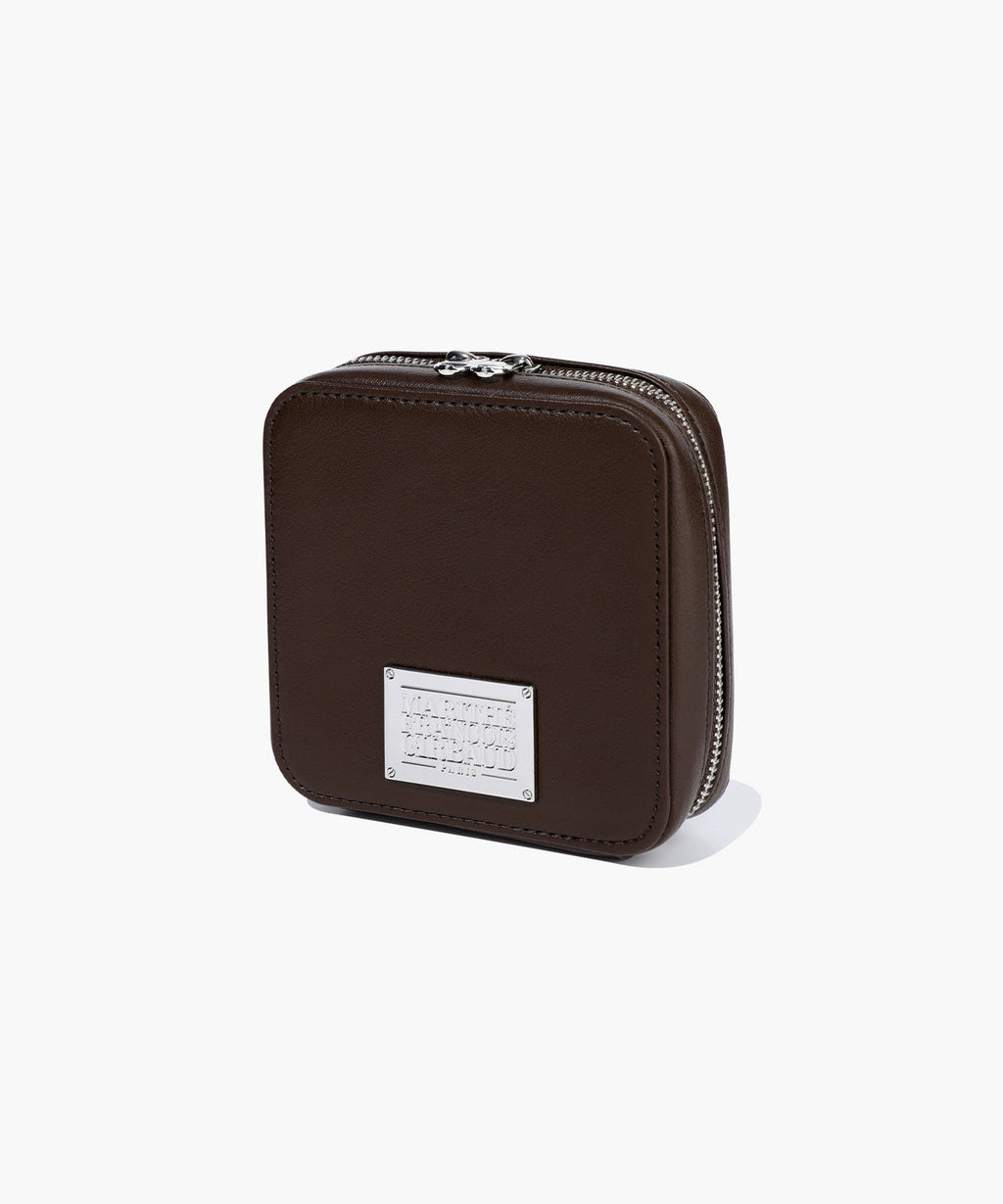 Marithe & Francois Girbaud - Classic Logo Chain Zip Wallet (Dark Brown) product image 3 | TRAB K-Fashion Australia