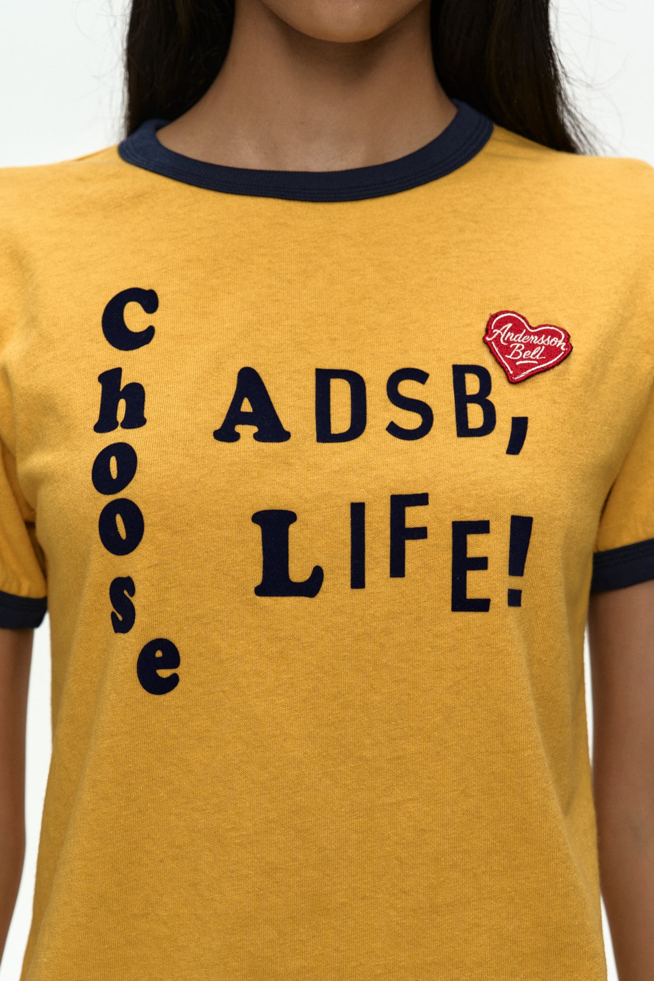 Andersson Bell - (essential) Adsb Flocking Baby Ringer T-Shirt (Essential) product image 5 | TRAB K-Fashion Australia