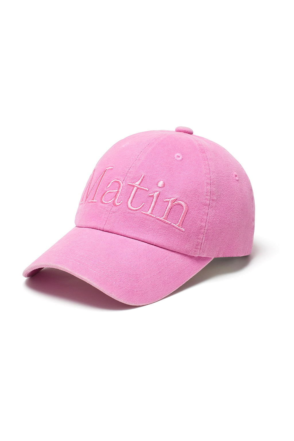 Matin Kim - Matin Logo Washed Ball Cap (Pink) product image 6 | TRAB K-Fashion Australia