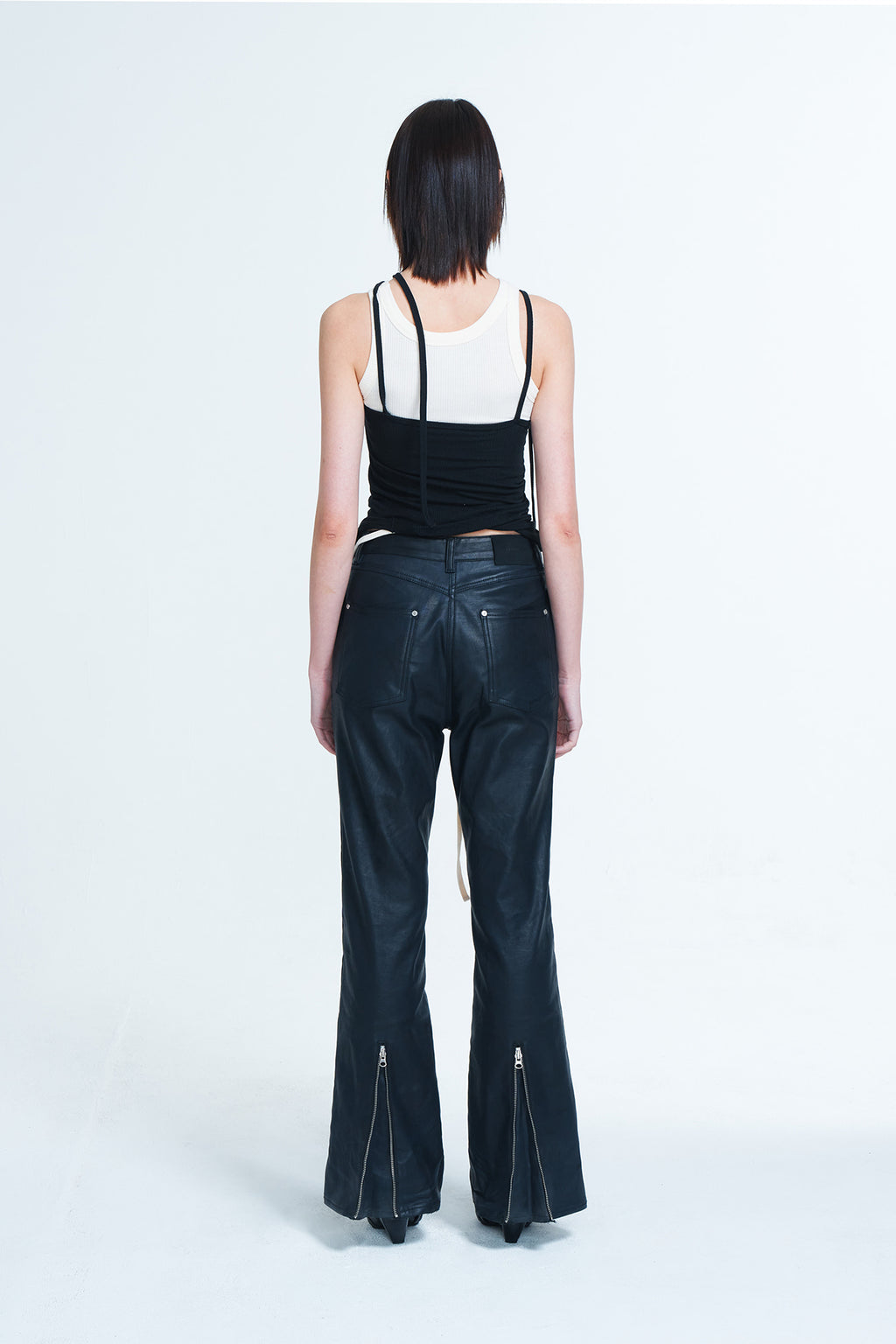 Deinet - Coated Span Trousers (Black) product image 6 | TRAB K-Fashion Australia