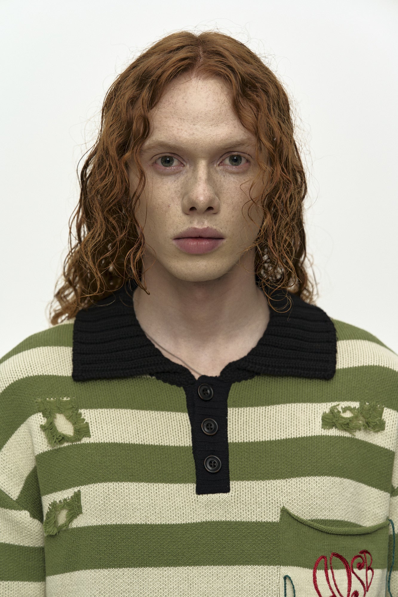 Andersson Bell - Stripe Damaged Polo Sweater (Multi) product image 5 | TRAB K-Fashion Australia