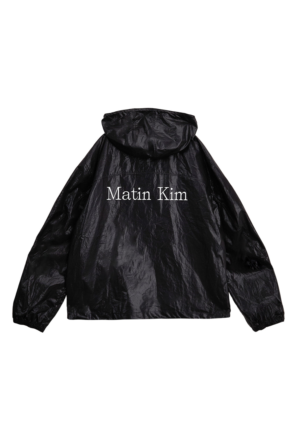 Matin Kim - Matin High Neck Hoody Coating Jumper (Black) product image 1 | TRAB K-Fashion Australia