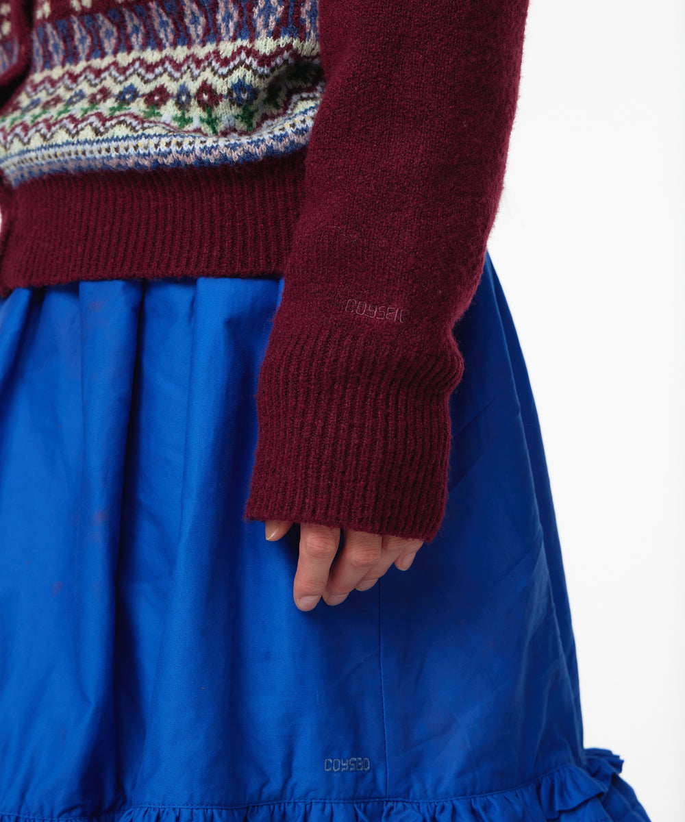 Coyseio - Cottage Knit Cardigan (Wine) product image 5 | TRAB K-Fashion Australia
