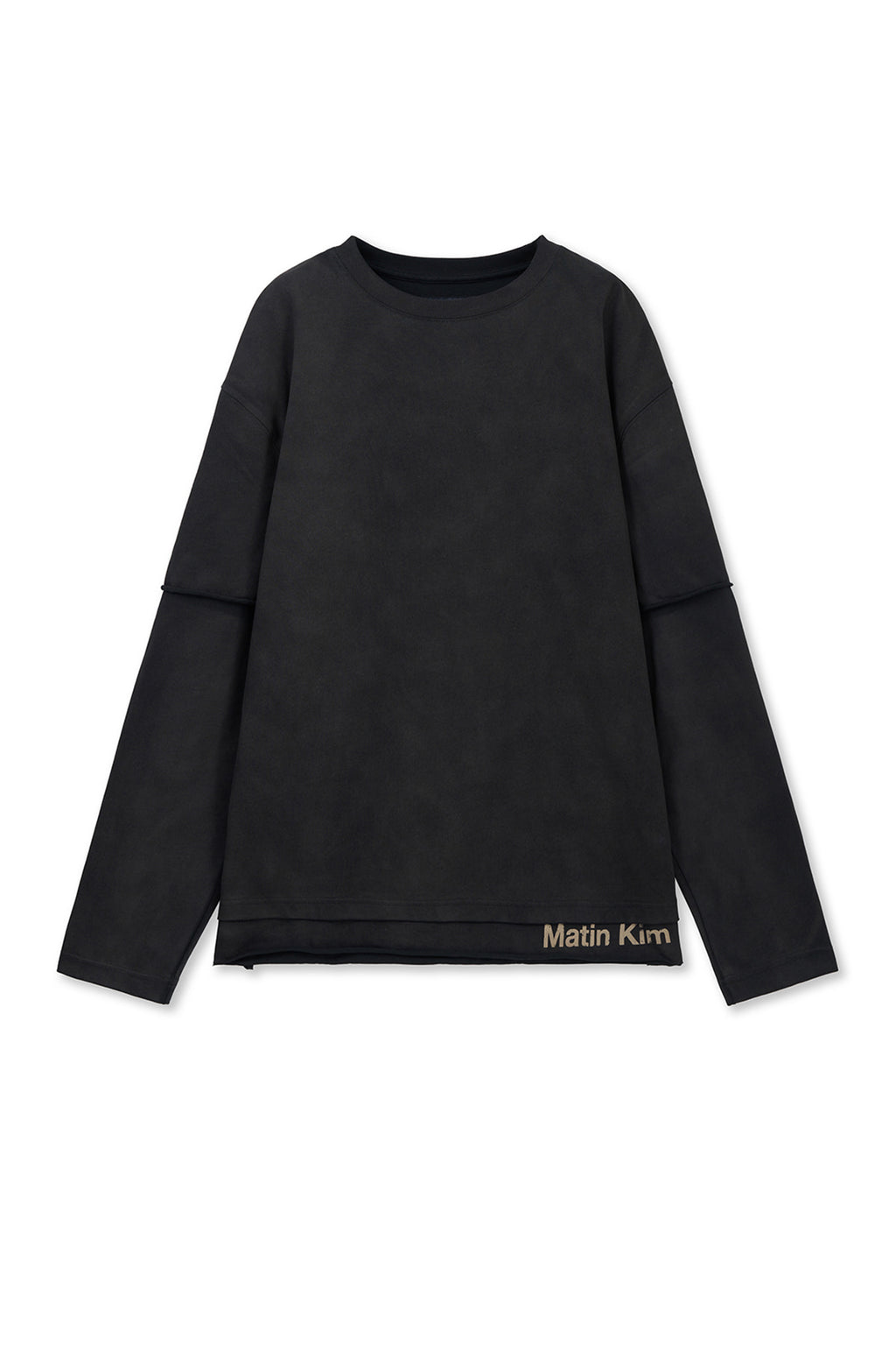 Matin Kim - Spray Effect Layered Top (Black) product image 1 | TRAB K-Fashion Australia