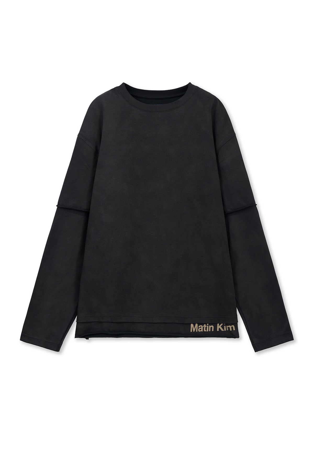 Matin Kim - Spray Effect Layered Top (Black) product image 1 | TRAB K-Fashion Australia