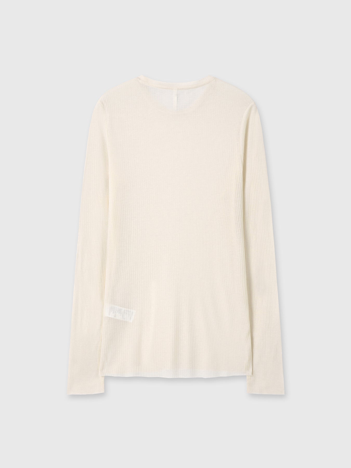 Tonywack - Sheer Wool Ribbed Knit Top (Ivory) product image 9 | TRAB K-Fashion Australia
