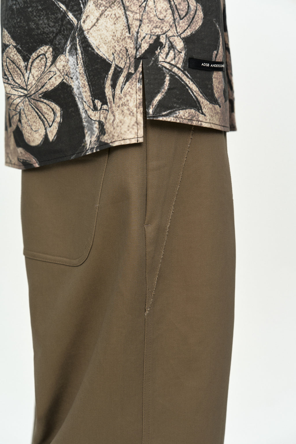 Andersson Bell - Cut-Out Wrap Wide-Leg Trousers (Beige) product image 6 | TRAB K-Fashion Australia