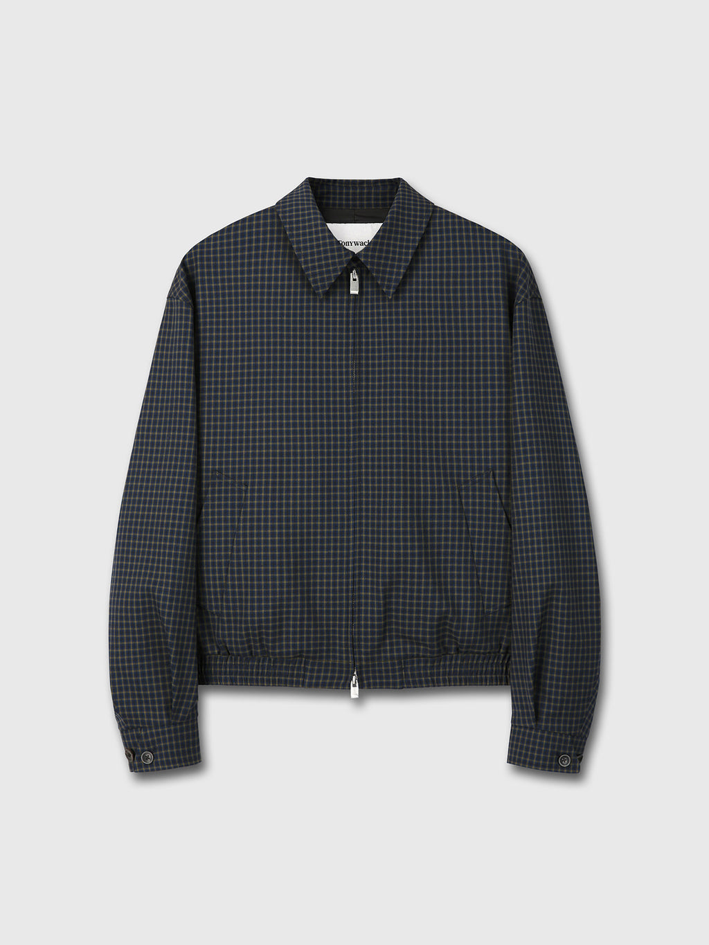 Tonywack - Checked Wool French Blouson (Navy) product image 9 | TRAB K-Fashion Australia