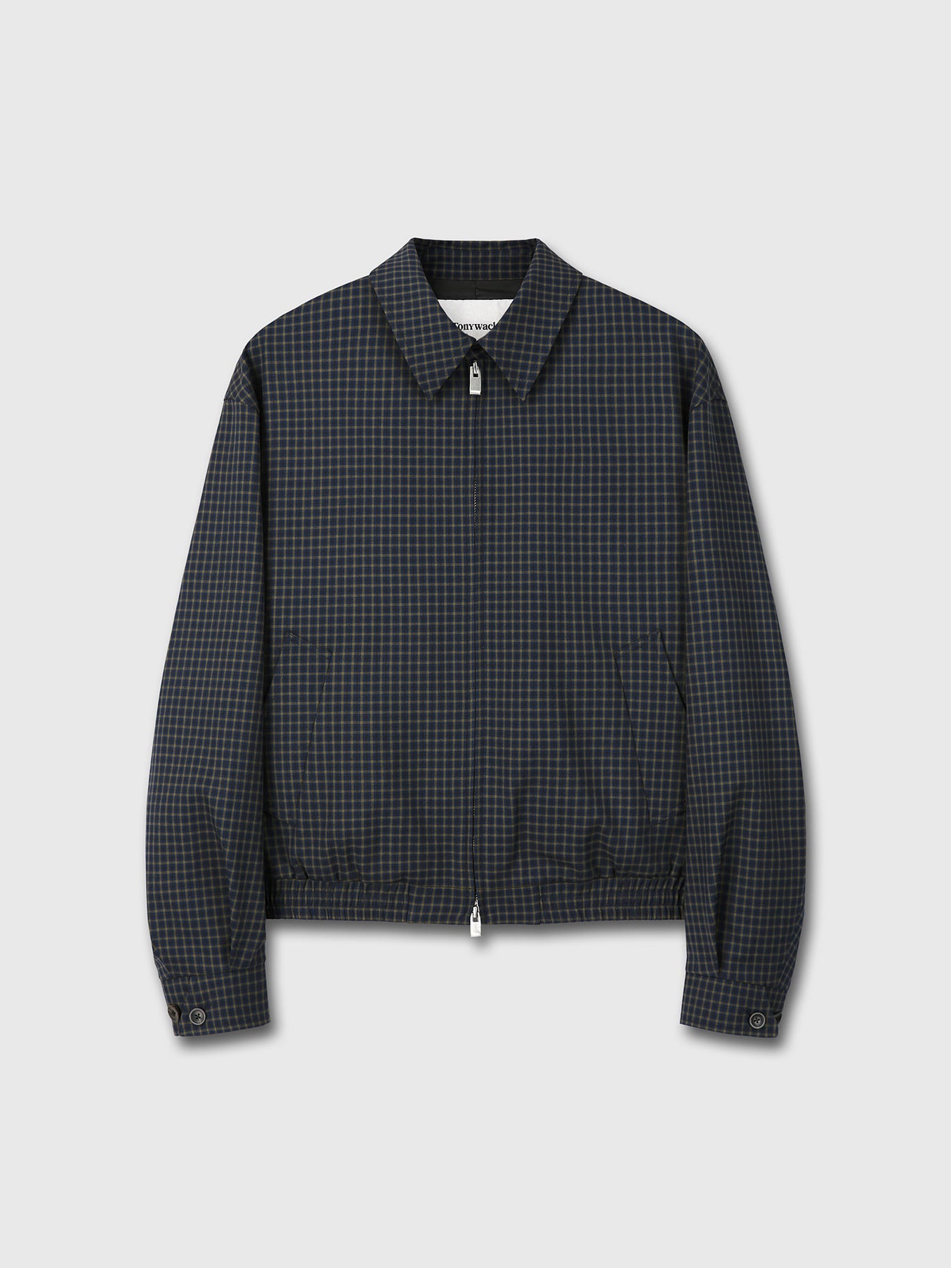 Tonywack - Checked Wool French Blouson (Navy) product image 9 | TRAB K-Fashion Australia