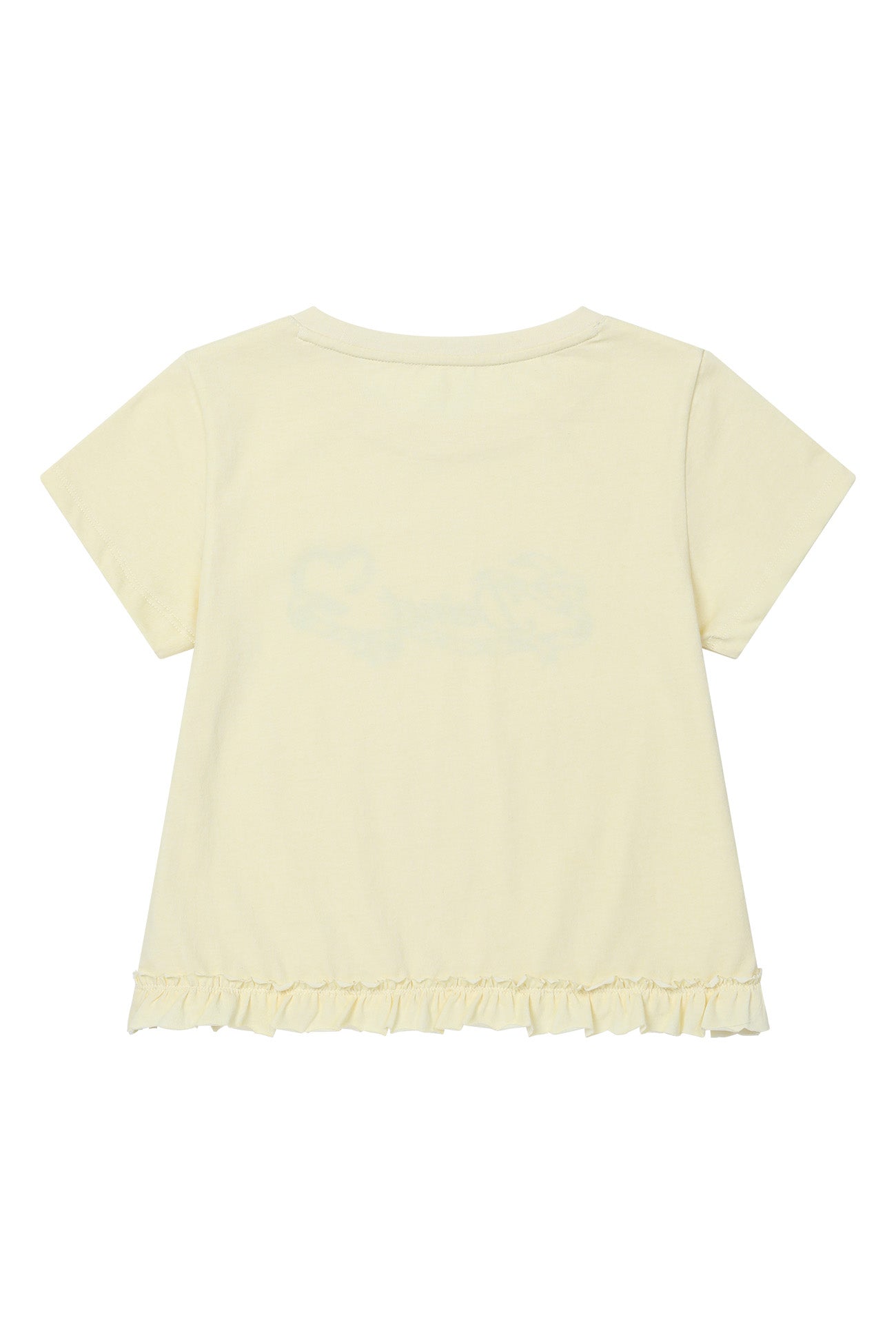 Deinet - Ruffle Washed T-Shirt (Yellow) product image 2 | TRAB K-Fashion Australia