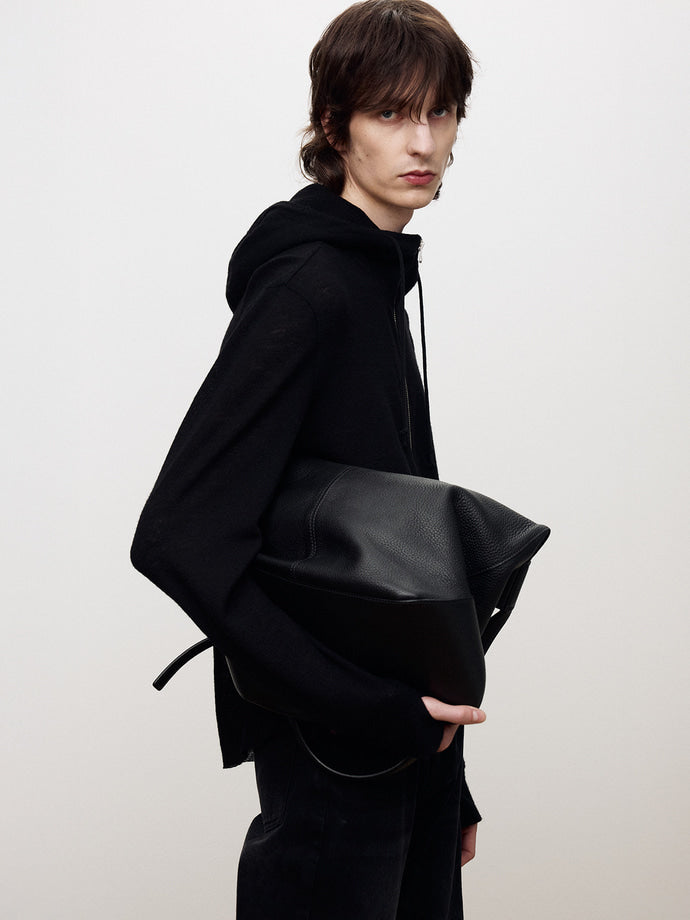 Tonywack - Light Wool Hooded Zip Jacket (Black) product image 6 | TRAB K-Fashion Australia