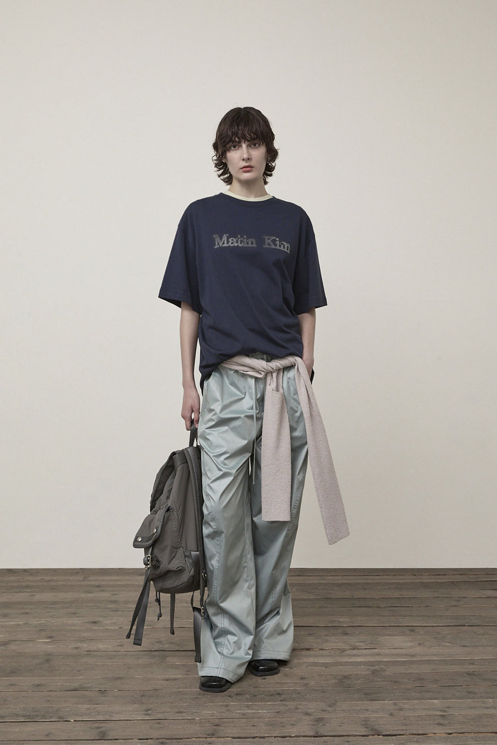 Matin Kim - Vintage Logo Graphic Top (Navy) product image 9 | TRAB K-Fashion Australia