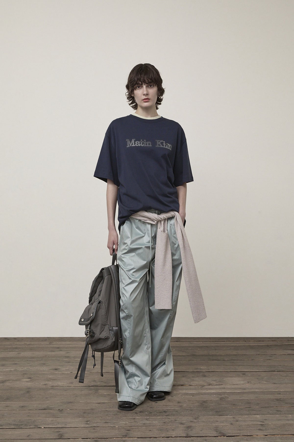 Matin Kim - Vintage Logo Graphic Top (Navy) product image 9 | TRAB K-Fashion Australia