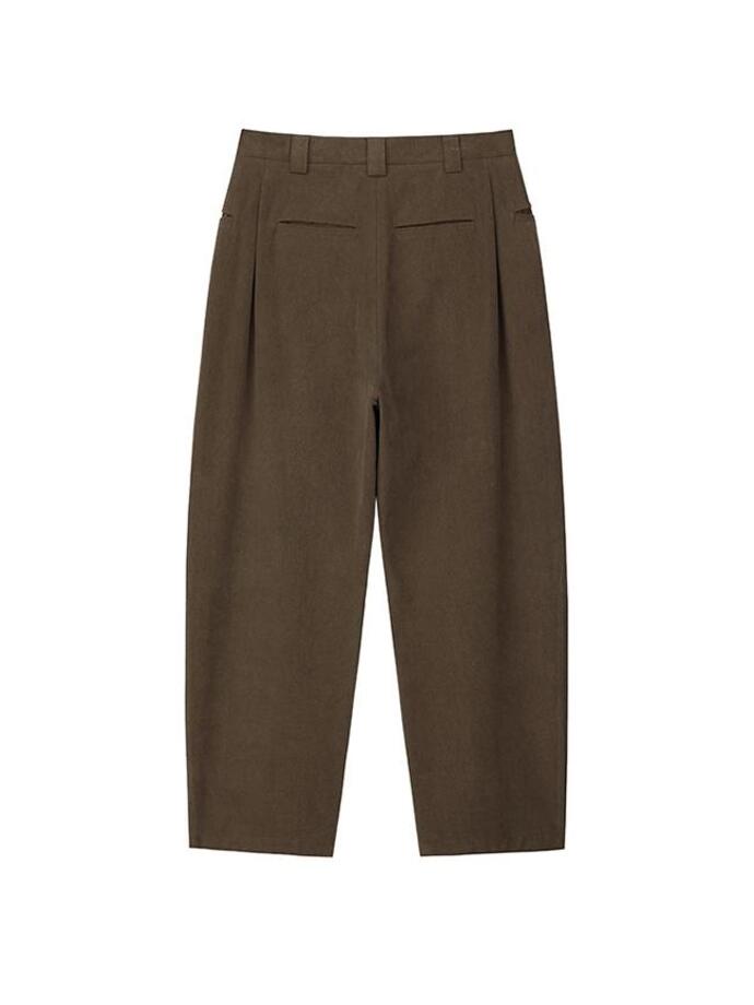Art if acts - Pocket On Tuck Pants (Brown) product image 6 | TRAB K-Fashion Australia