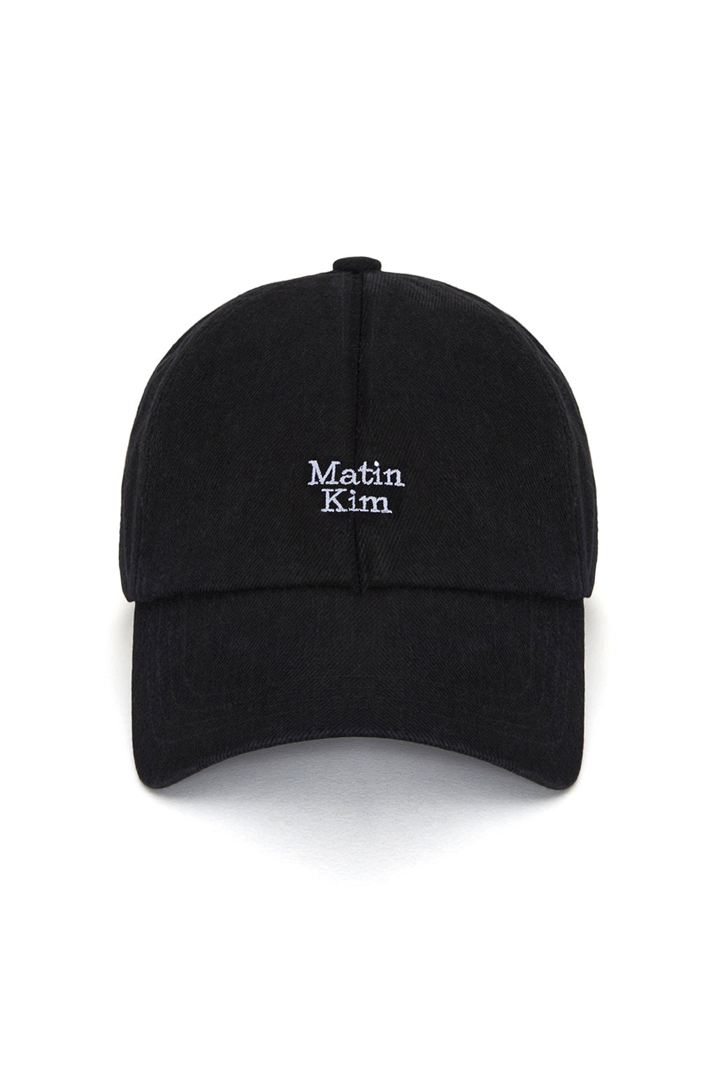 Matin Kim - Matin Mini Logo Denim Ball Cap (Black) product image 1 | TRAB K-Fashion Australia