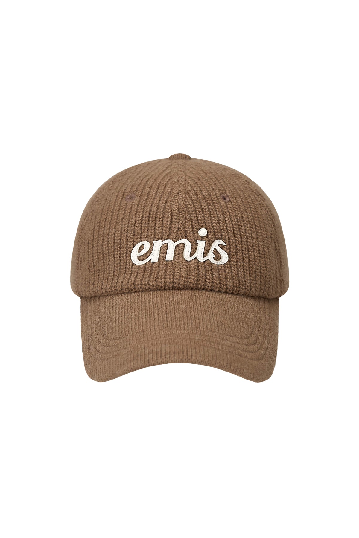 Emis - Applique Knit Ball Cap (Brown) product image 1 | TRAB K-Fashion Australia