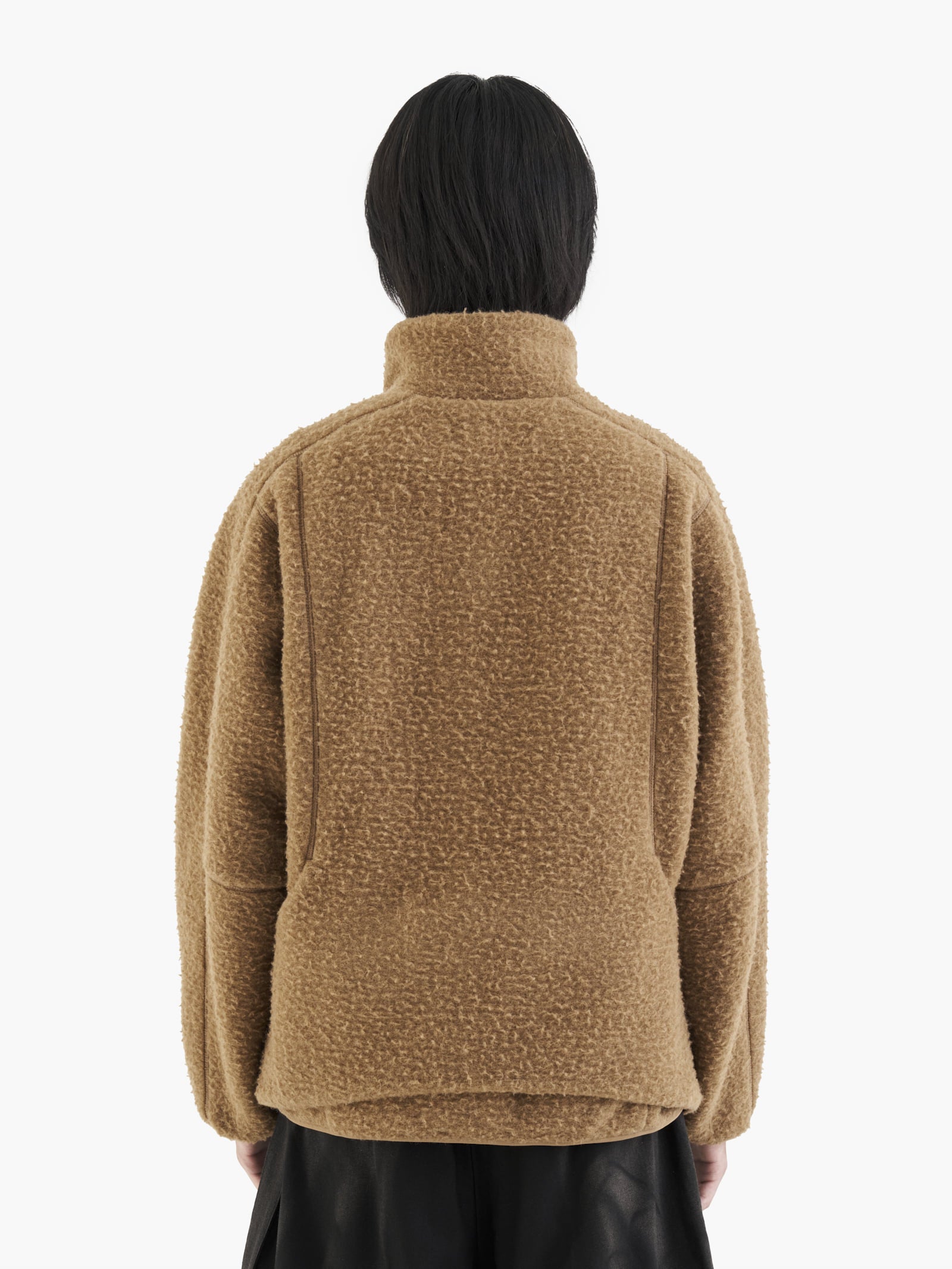 Jiyong Kim - Double Zip Fleece (Brown) product image 8 | TRAB K-Fashion Australia