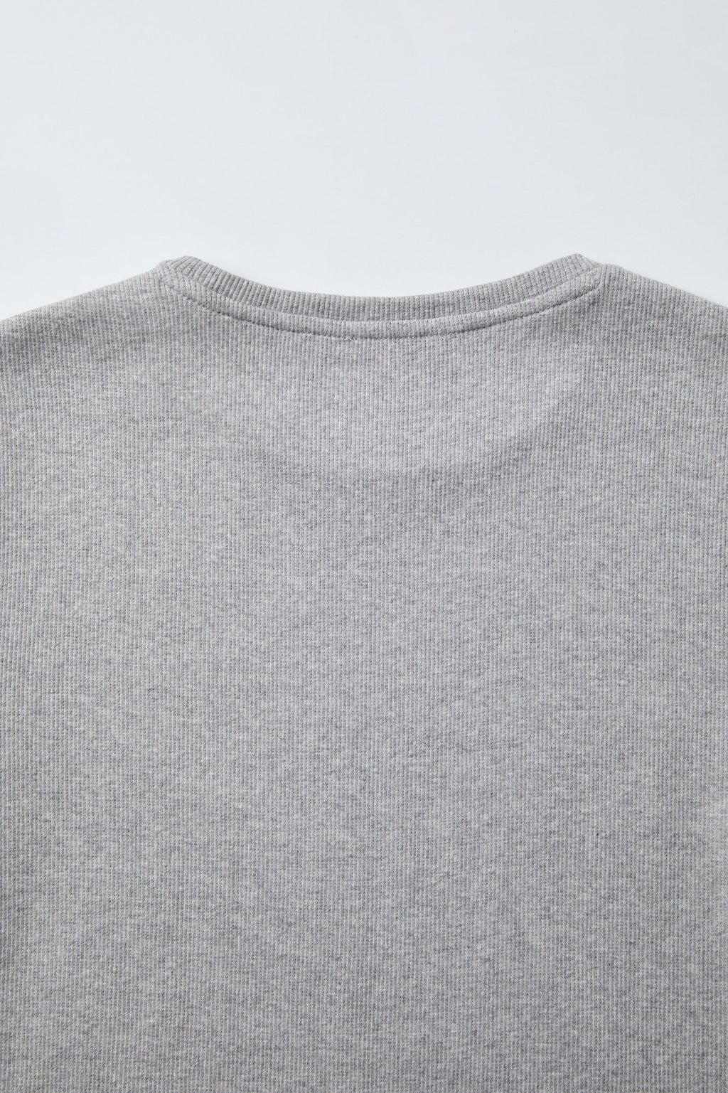 Coor - Ribbed Crop T-Shirt (Melange Gray) product image 6 | TRAB K-Fashion Australia