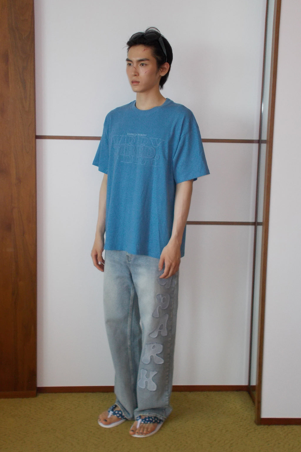 Deinet - Tired T-Shirt (Sky Blue) product image 2 | TRAB K-Fashion Australia