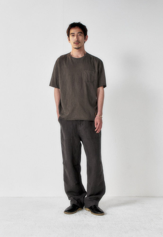 Art if acts - Linen Parachute Pants (Vintage Charcoal) product image 1 | TRAB K-Fashion Australia