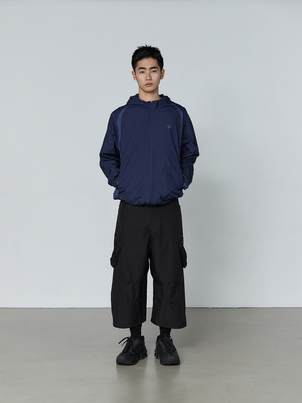 San San Gear - Paneled Jacket (Blue) product image 2 | TRAB K-Fashion Australia