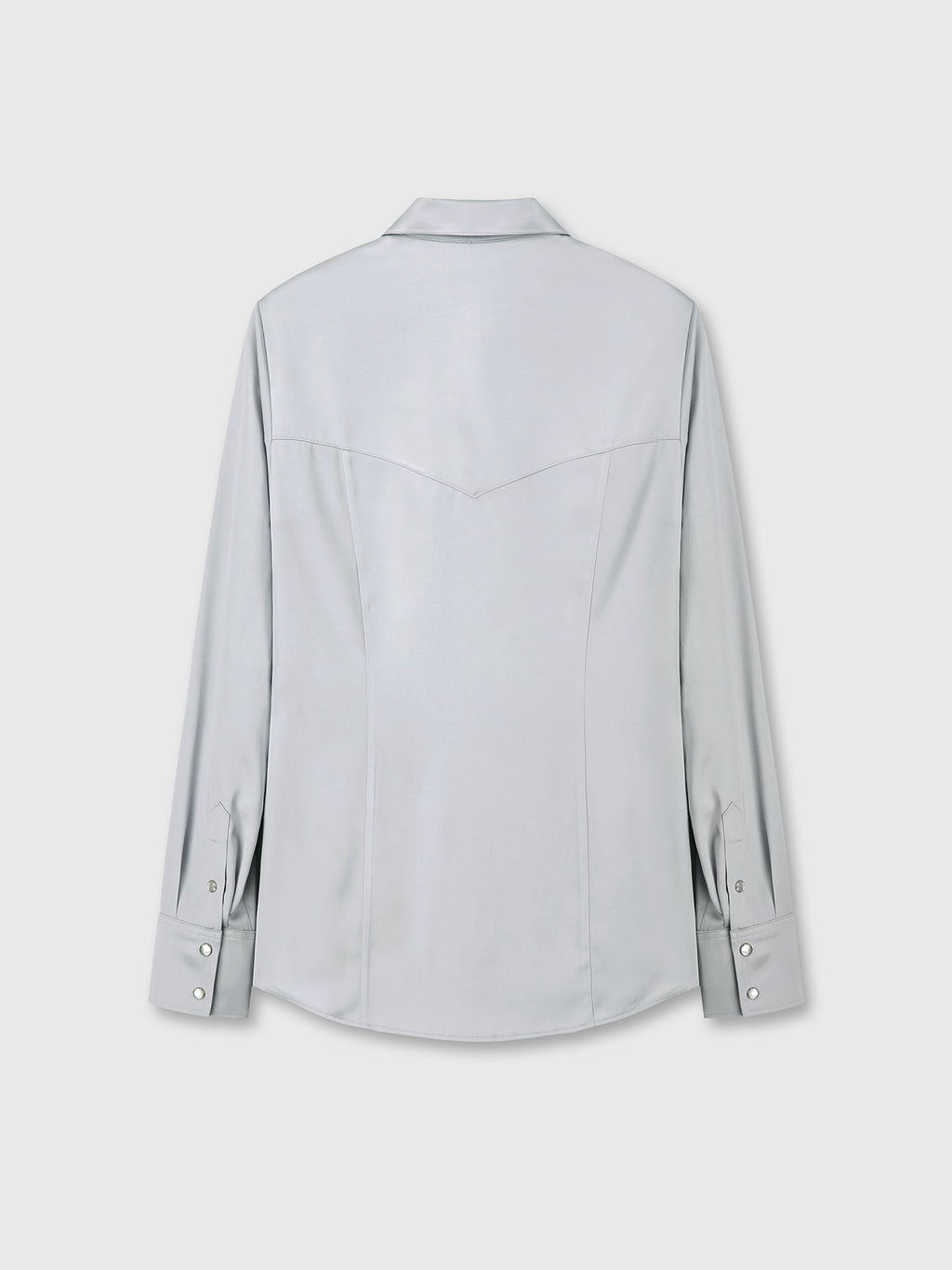 Tonywack - Satin Regular-Fit Shirt (Silver) product image 9 | TRAB K-Fashion Australia