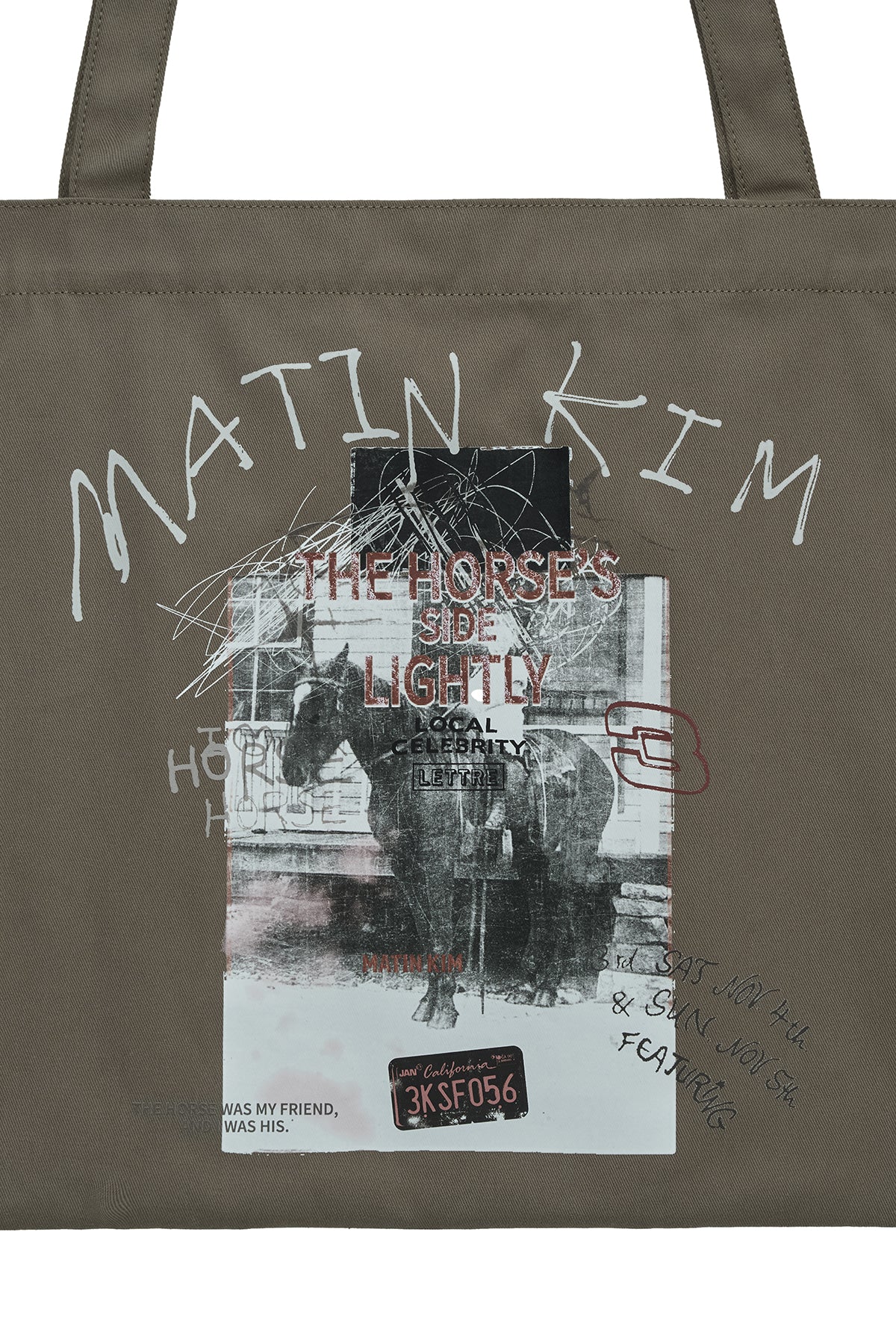 Matin Kim - Matin Lny 26 Eco Bag (Khaki) product image 3 | TRAB K-Fashion Australia