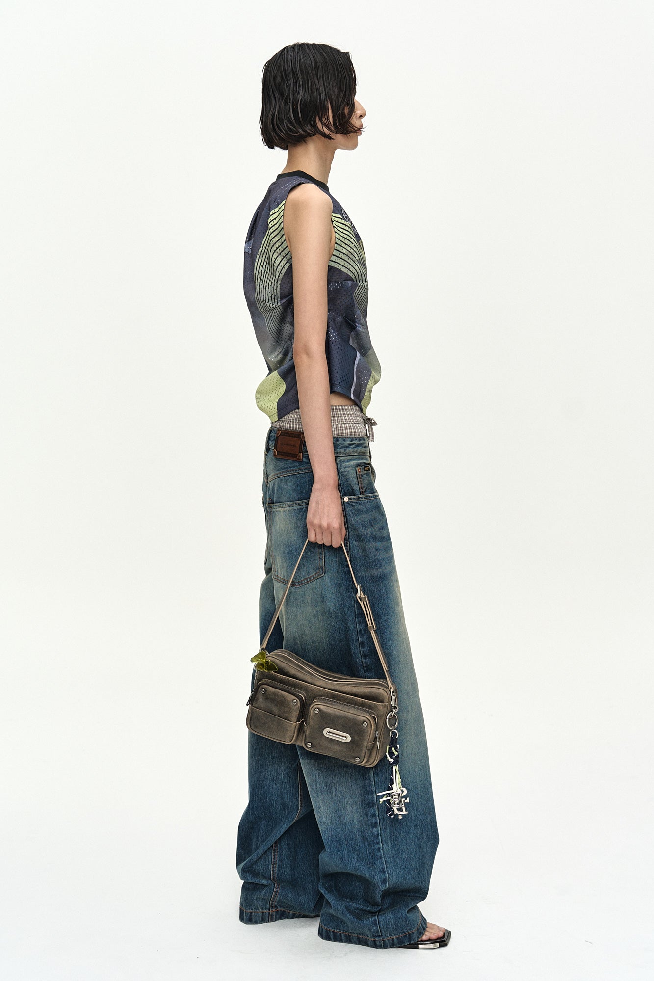 Andersson Bell - Racing Reworked Sleeveless (Green/Black) product image 3 | TRAB K-Fashion Australia