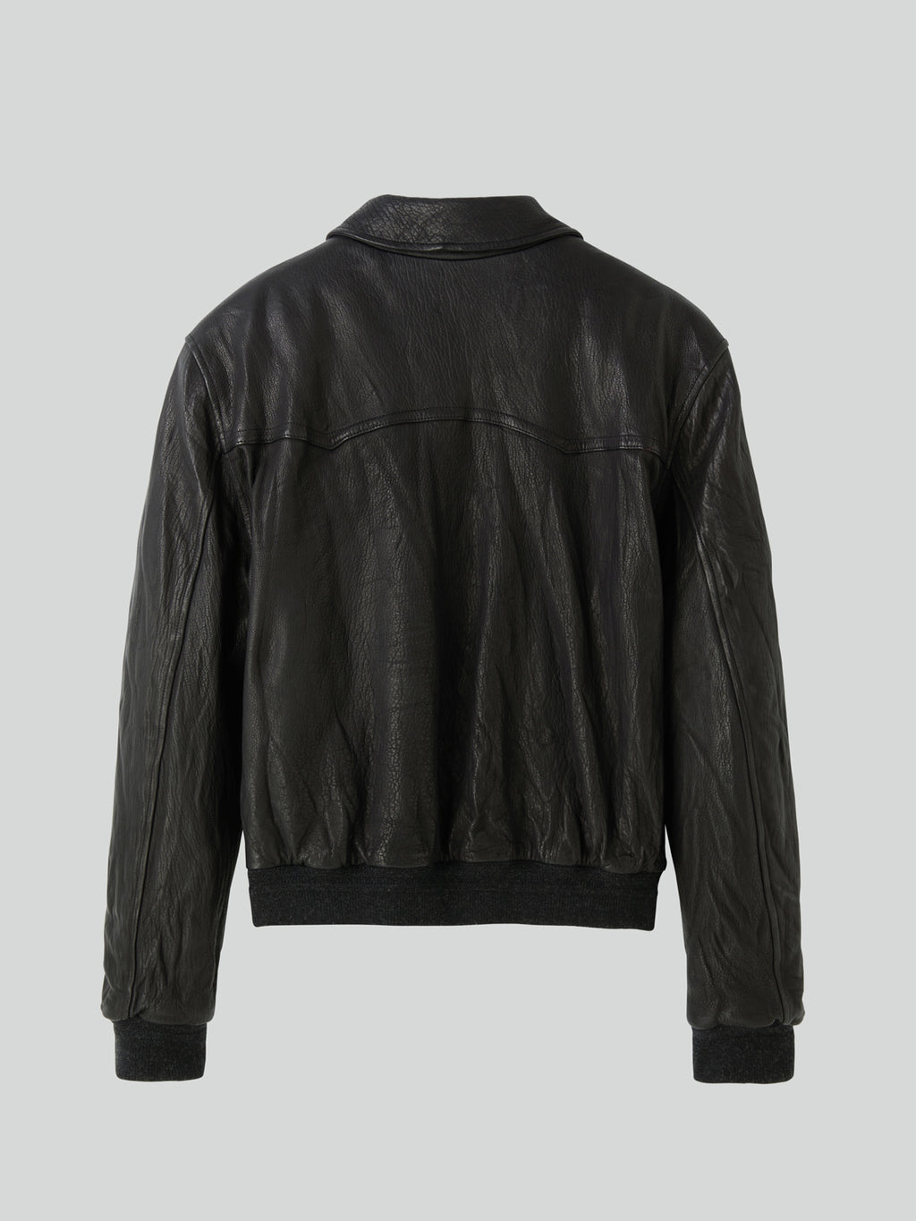 Recto - Ben Crinkle Leather Jumper (Black) product image 6 | TRAB K-Fashion Australia