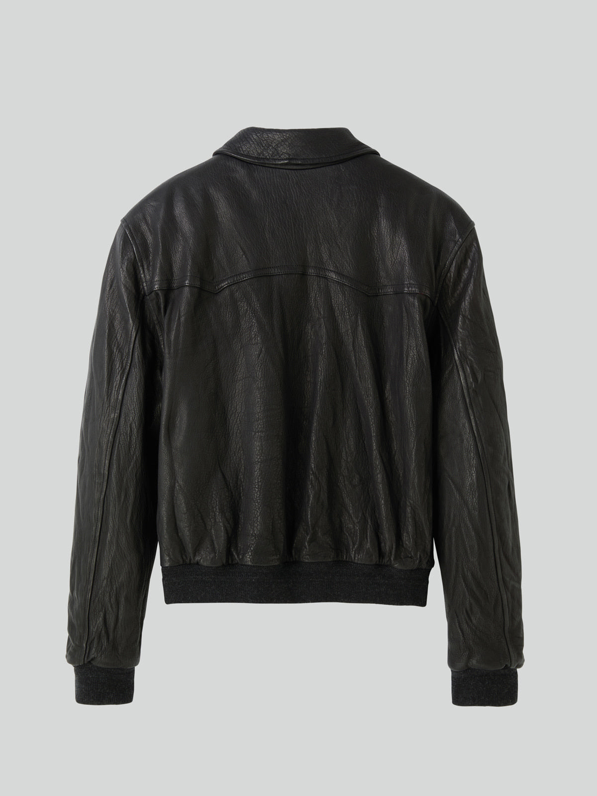 Recto - Ben Crinkle Leather Jumper (Black) product image 6 | TRAB K-Fashion Australia