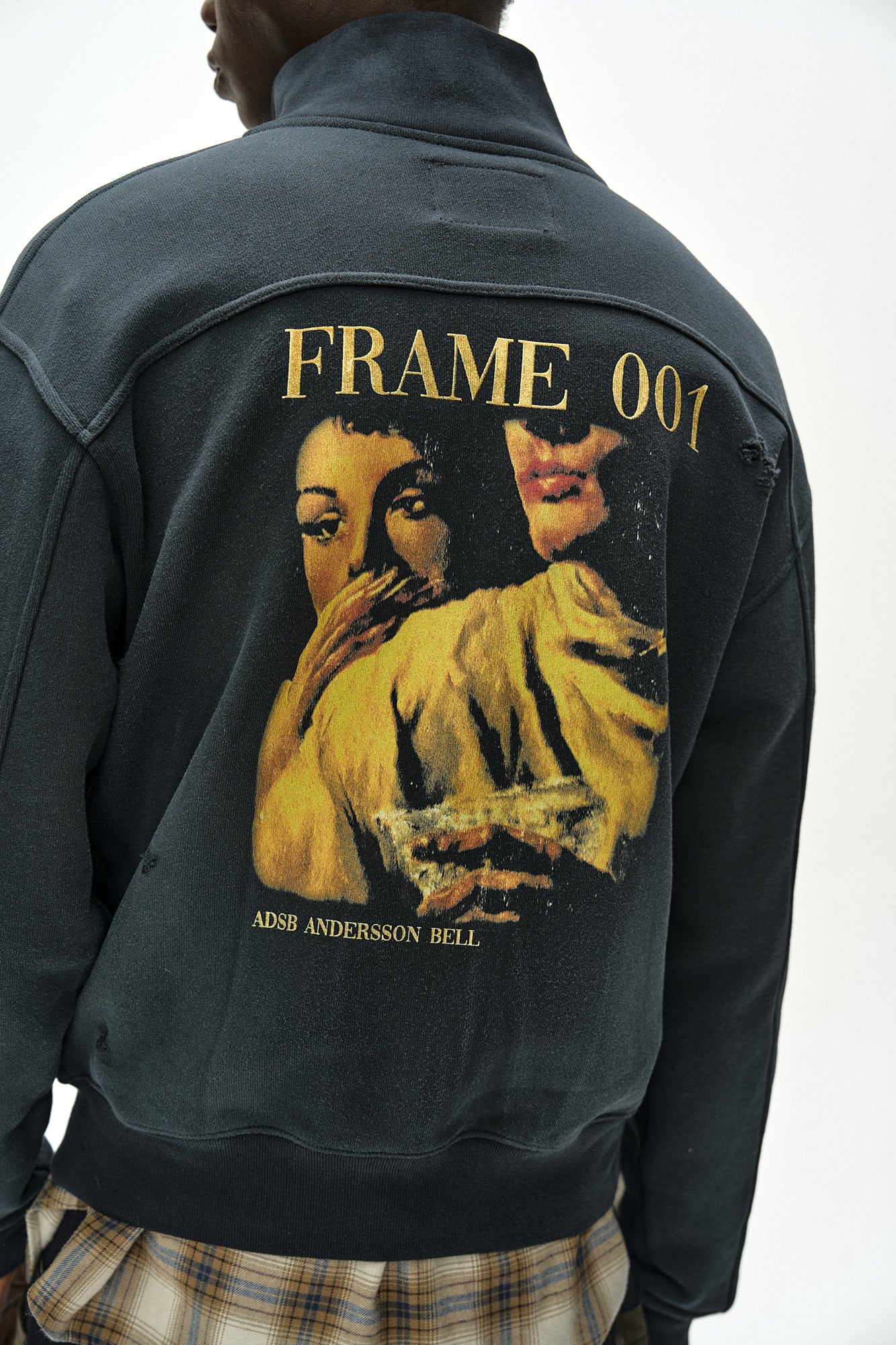 Andersson Bell - Frame 001 High-Neck Zip Up (charcoal) (Charcoal) product image 9 | TRAB K-Fashion Australia