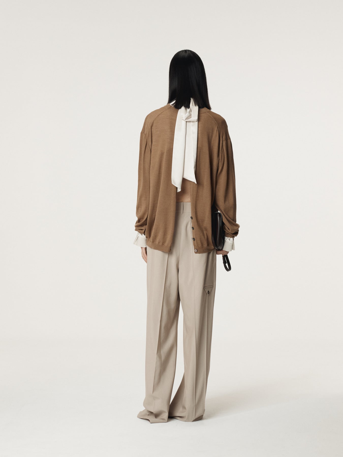 Recto - Back Open Detail Knit Top (Ochre) product image 4 | TRAB K-Fashion Australia