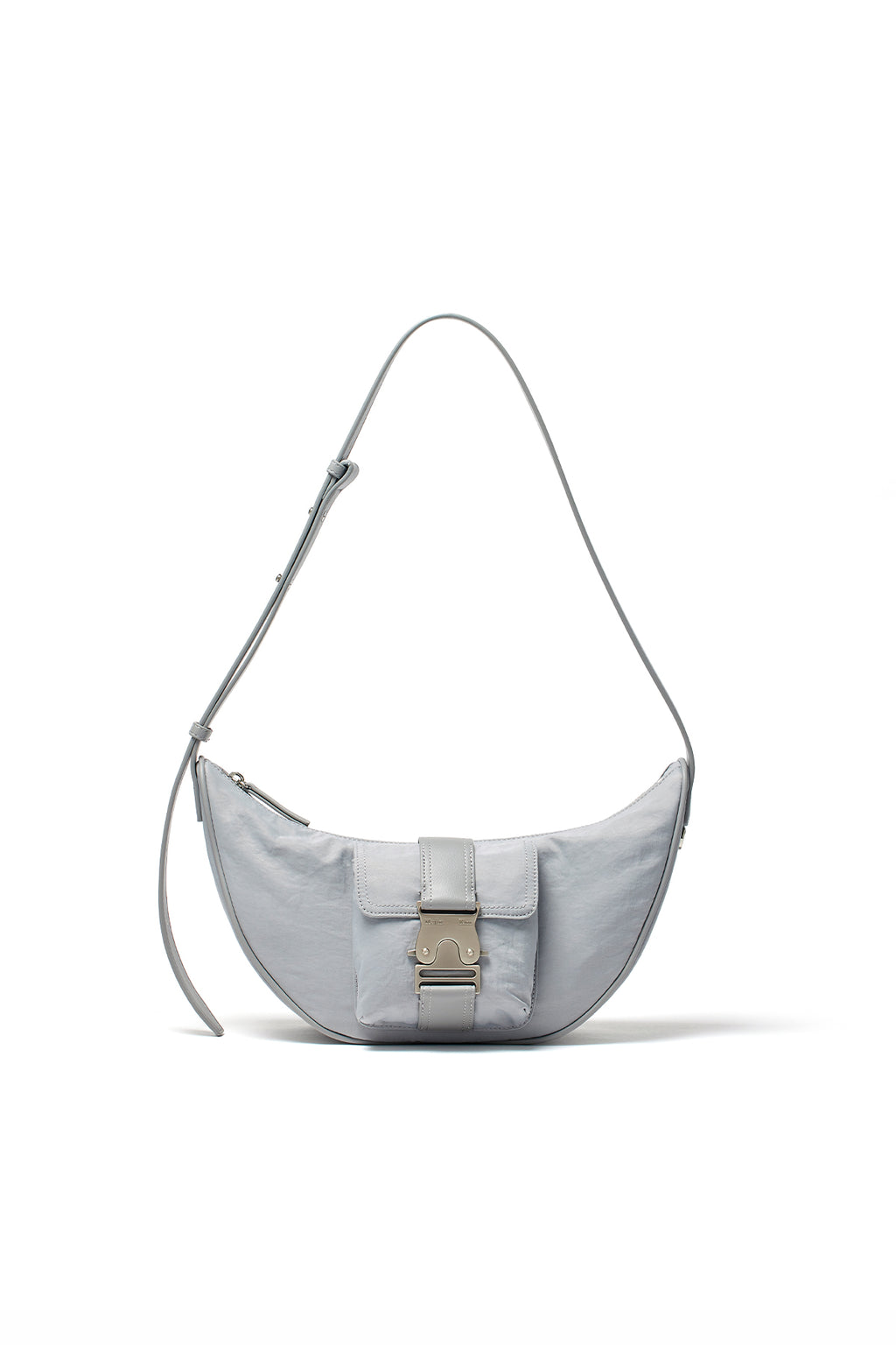Matin Kim - Buckle Hobo Bag (Light Grey) product image 1 | TRAB K-Fashion Australia