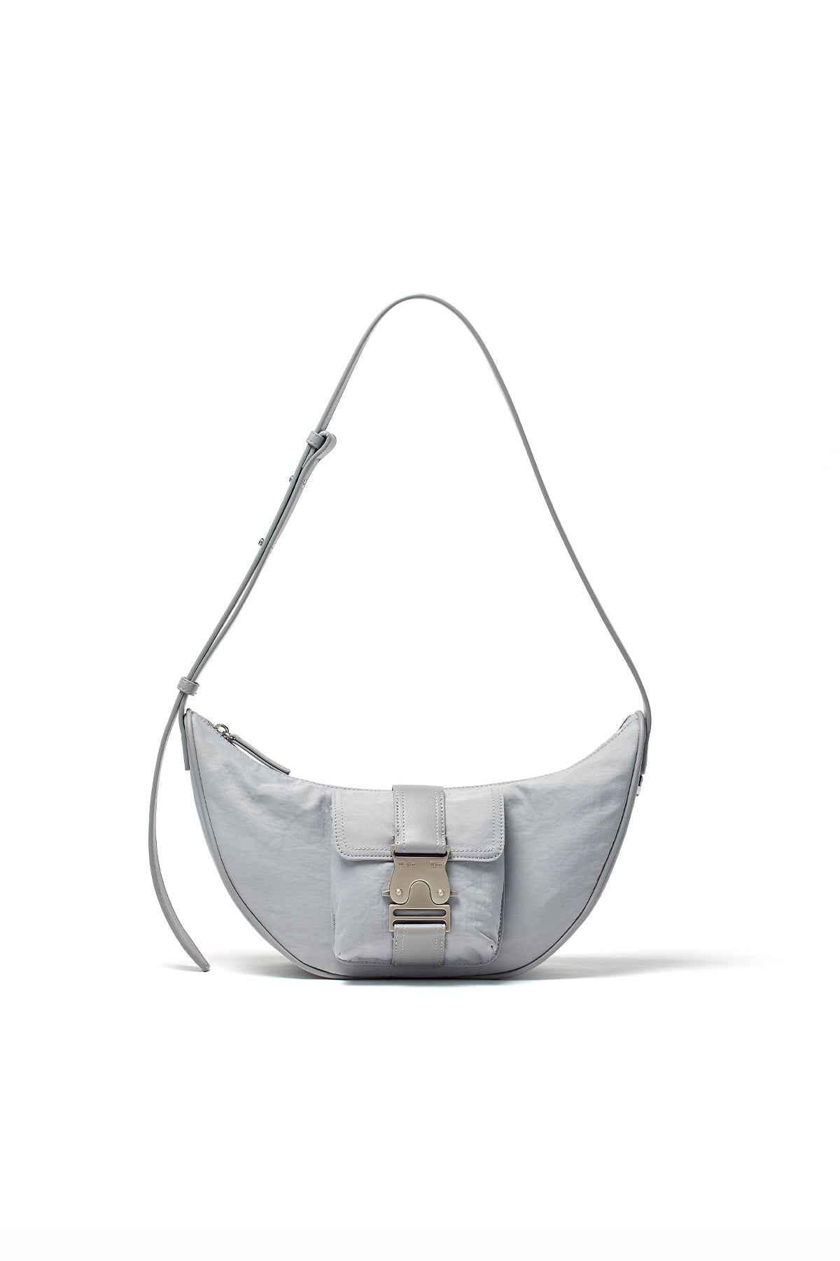 Matin Kim - Buckle Hobo Bag (Light Grey) product image 1 | TRAB K-Fashion Australia