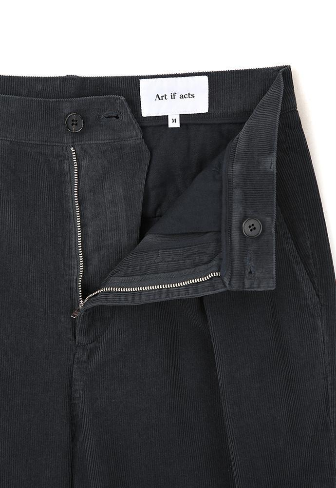 Art if acts - Washed One Tuck Corduroy Pants (Cliff Navy) product image 11 | TRAB K-Fashion Australia