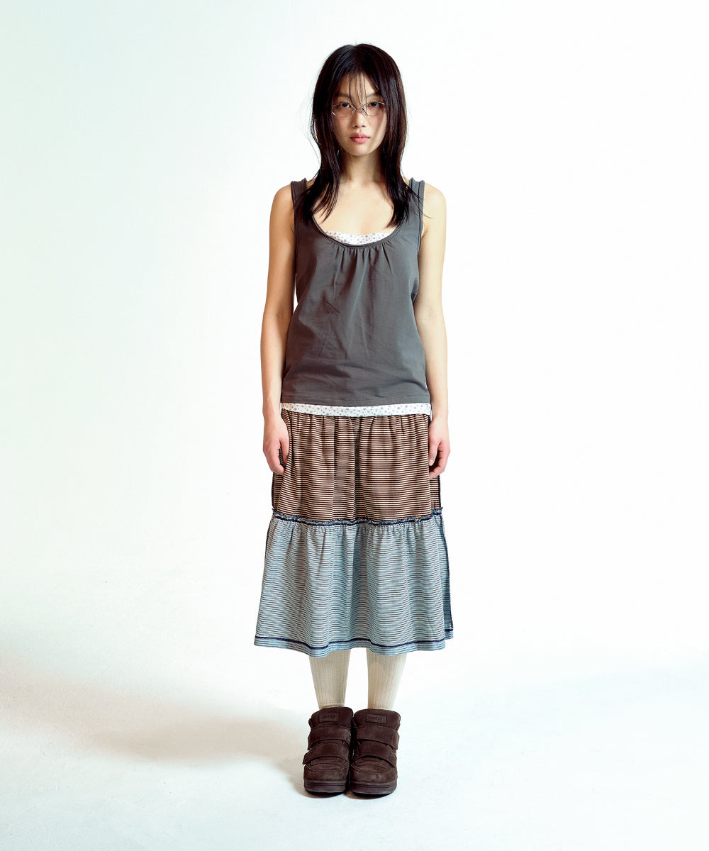 Coyseio - Dudu Layered Sleeveless (Charcoal) product image 6 | TRAB K-Fashion Australia