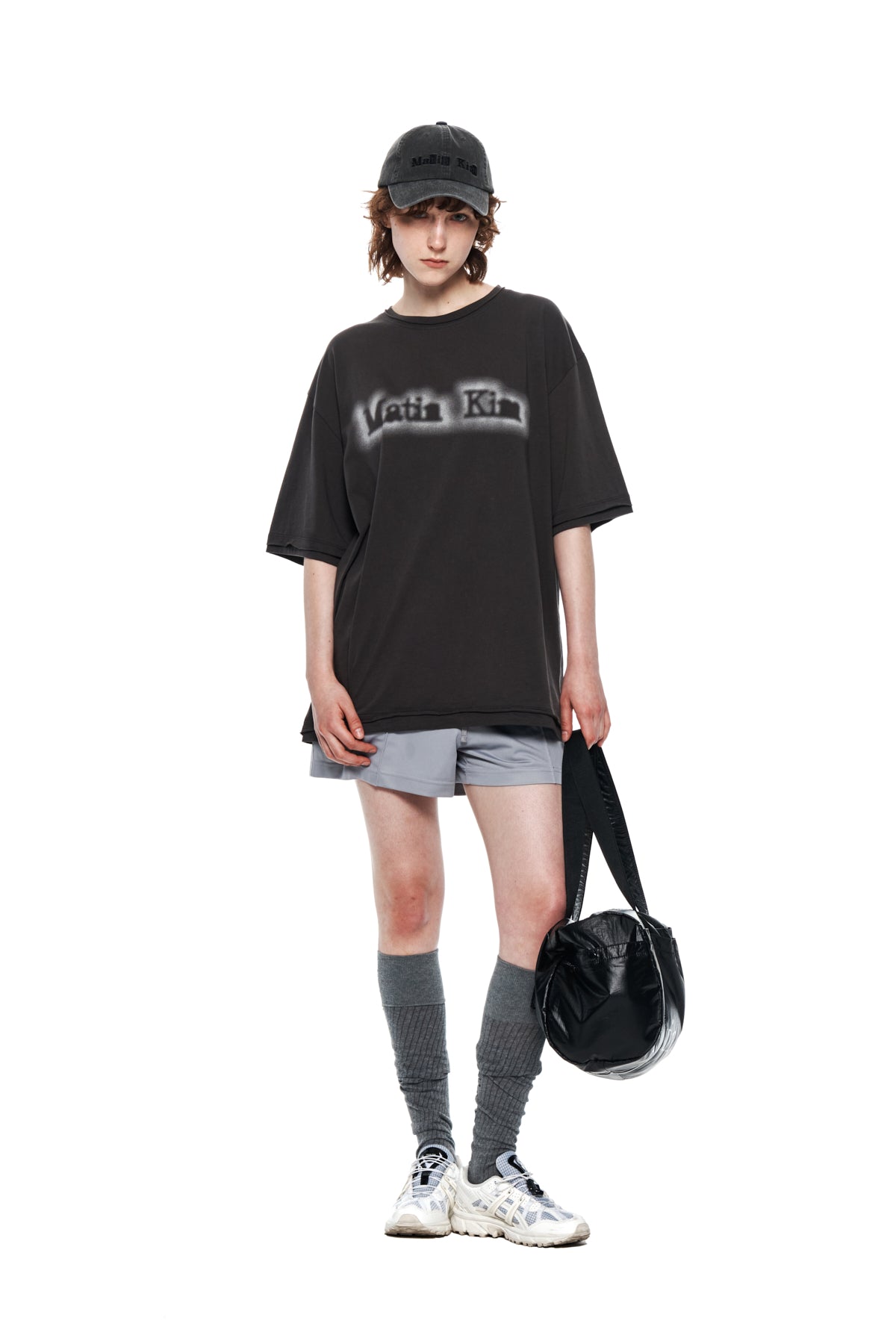 Matin Kim - Matin Shade Logo Top (Charcoal) product image 8 | TRAB K-Fashion Australia